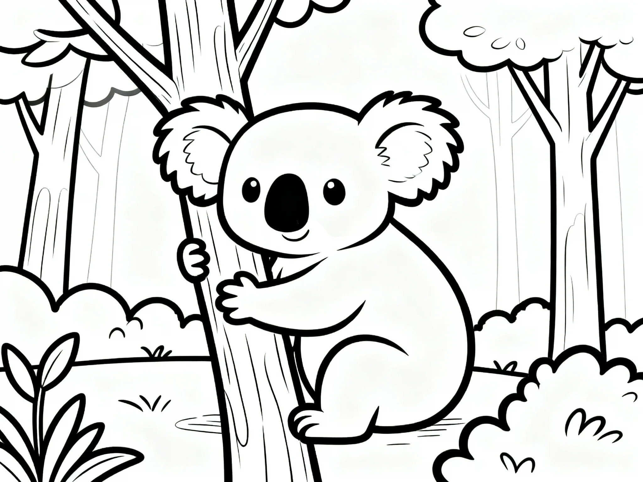 Koala in Forest