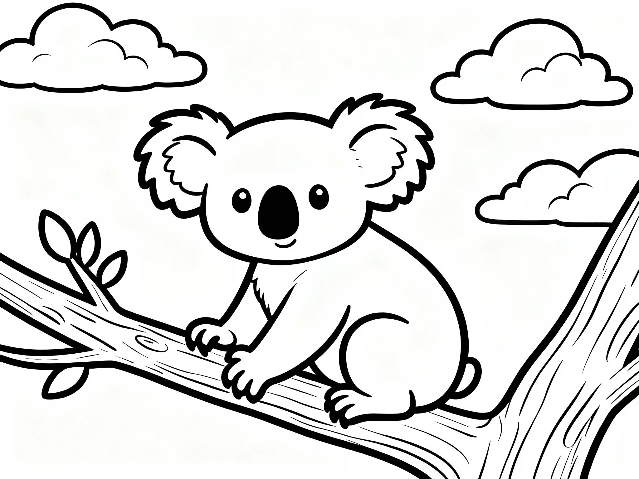Koala with Clouds