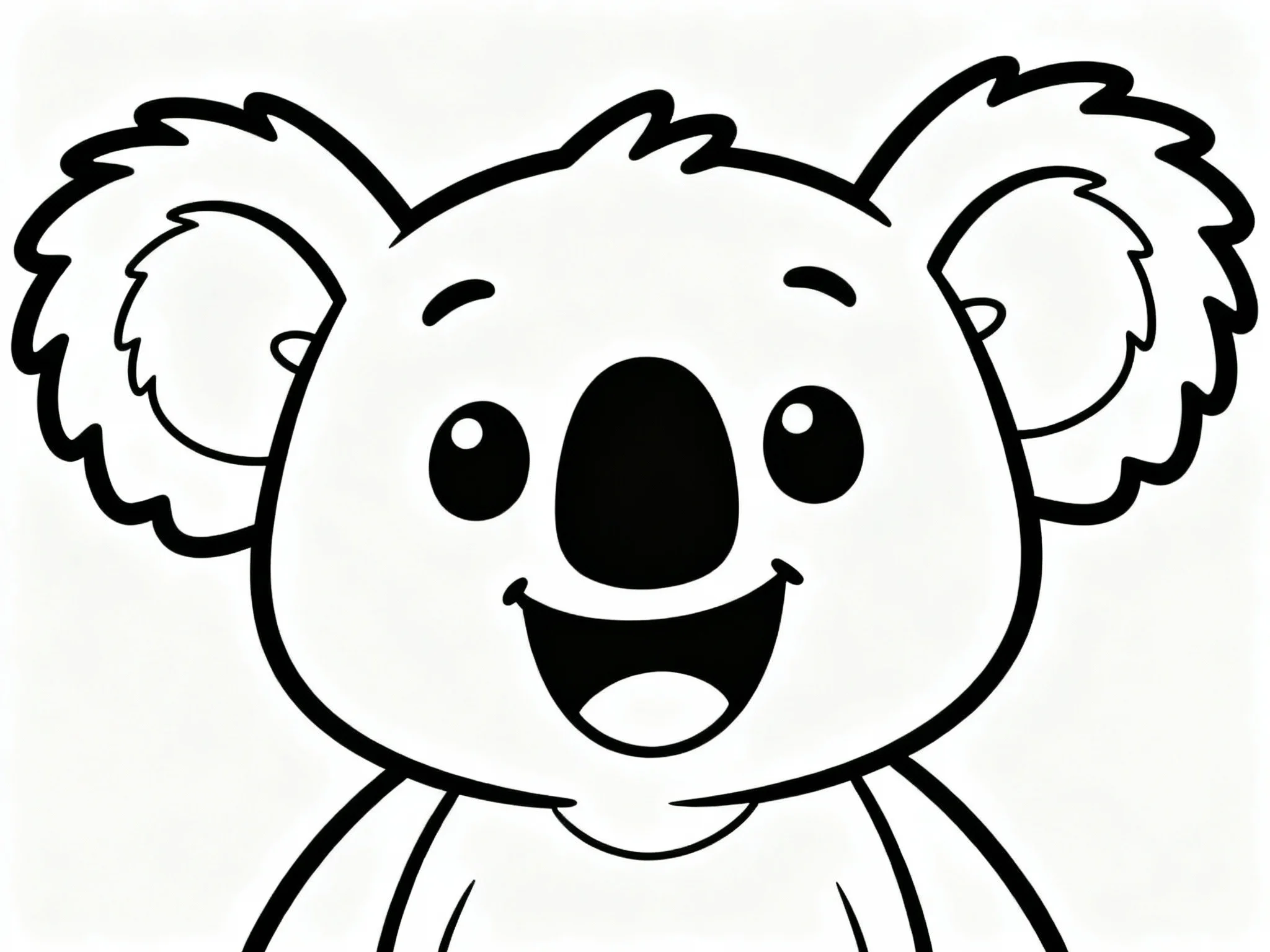 Koala Smiling Big