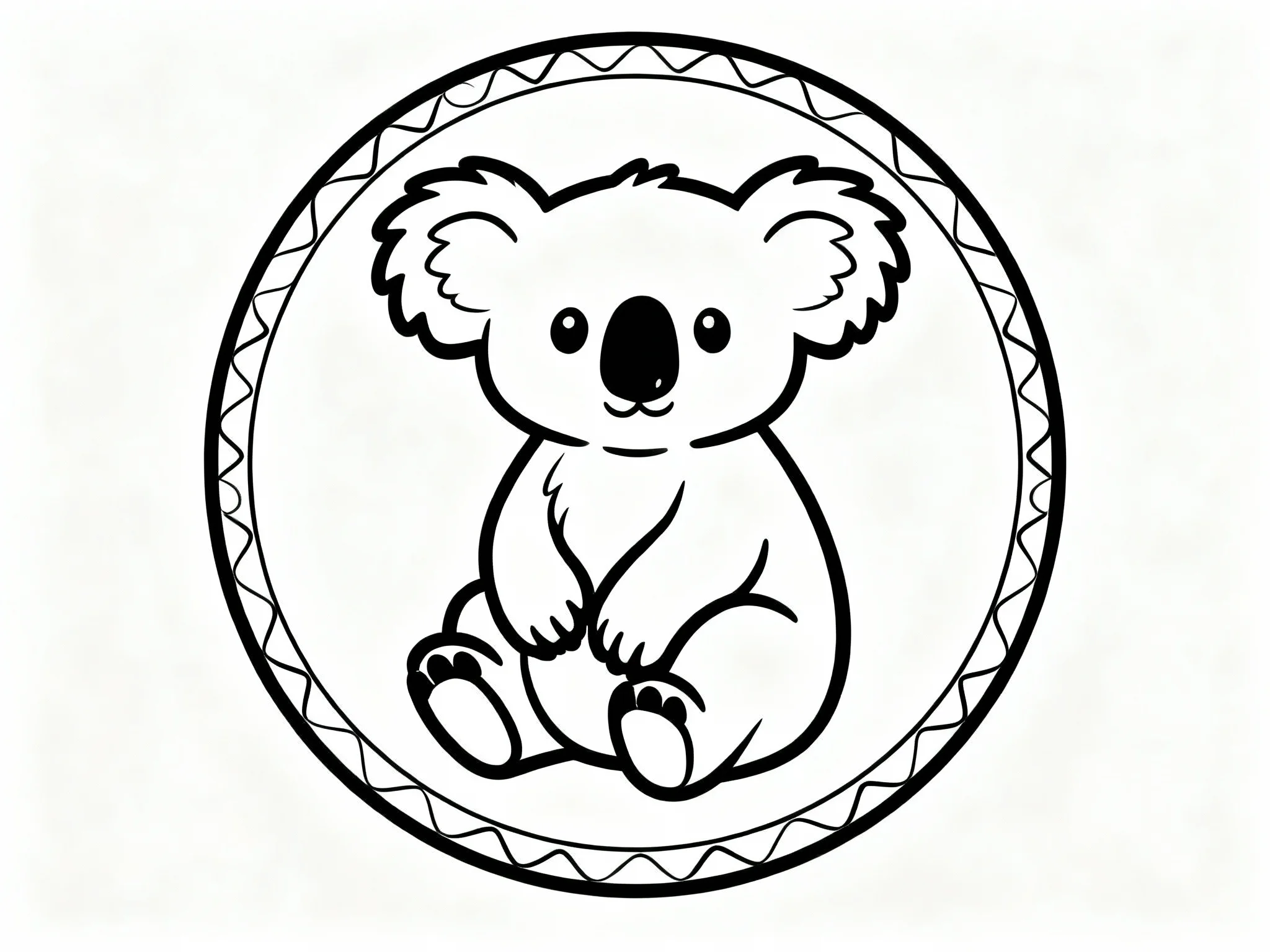 Koala in Circle