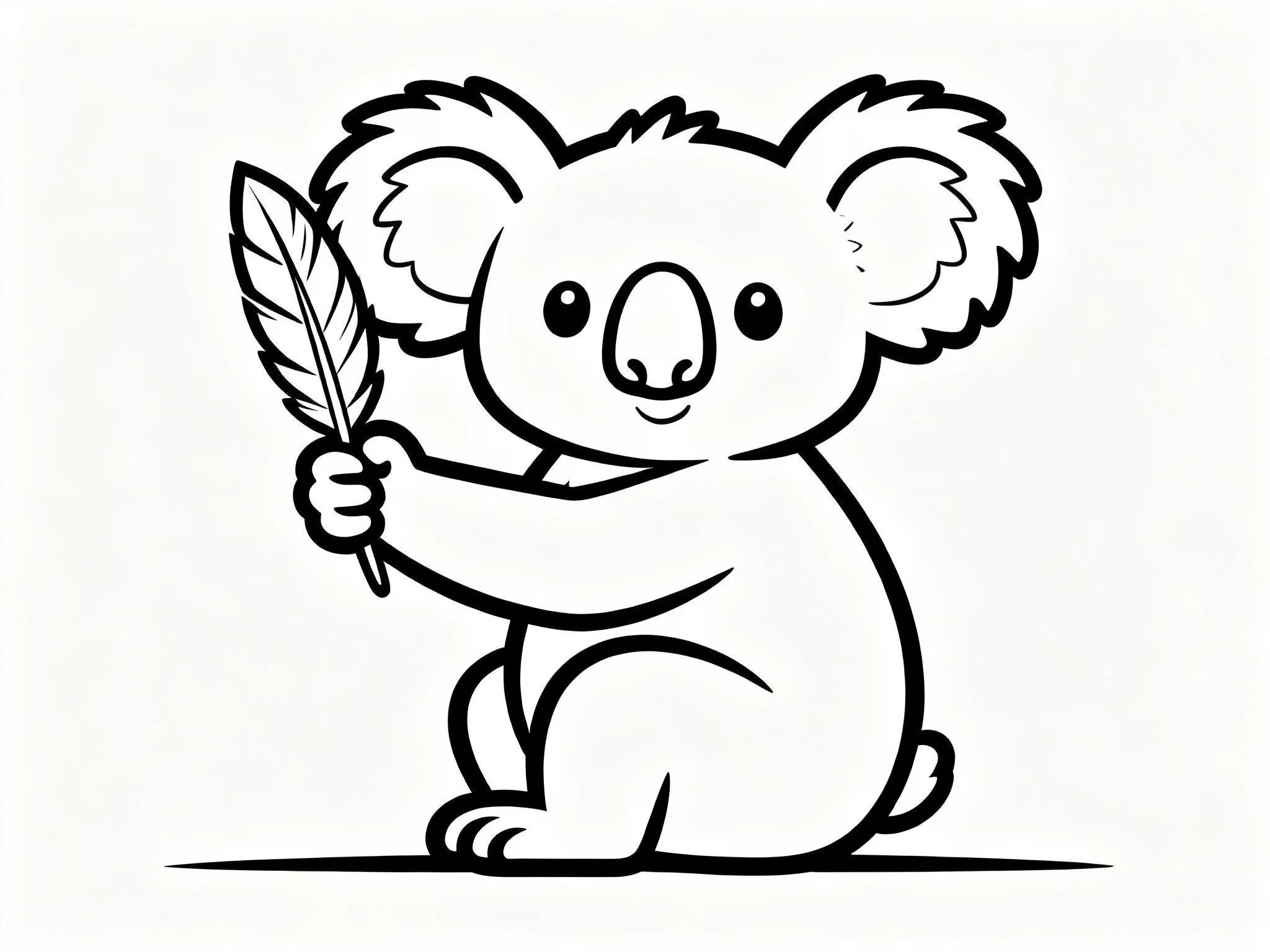 Koala with Feather