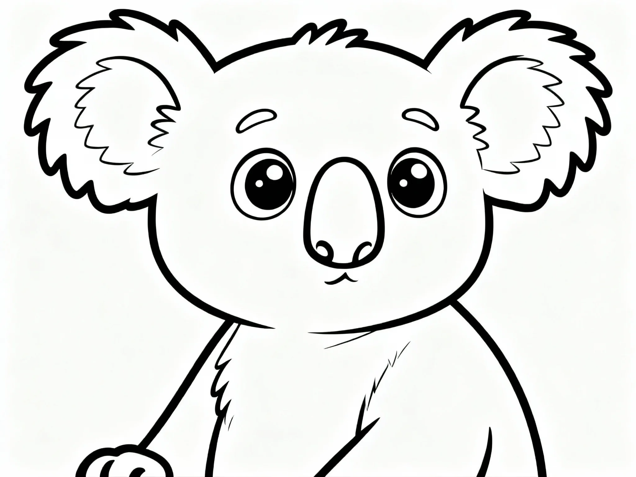 Koala Looking Curious