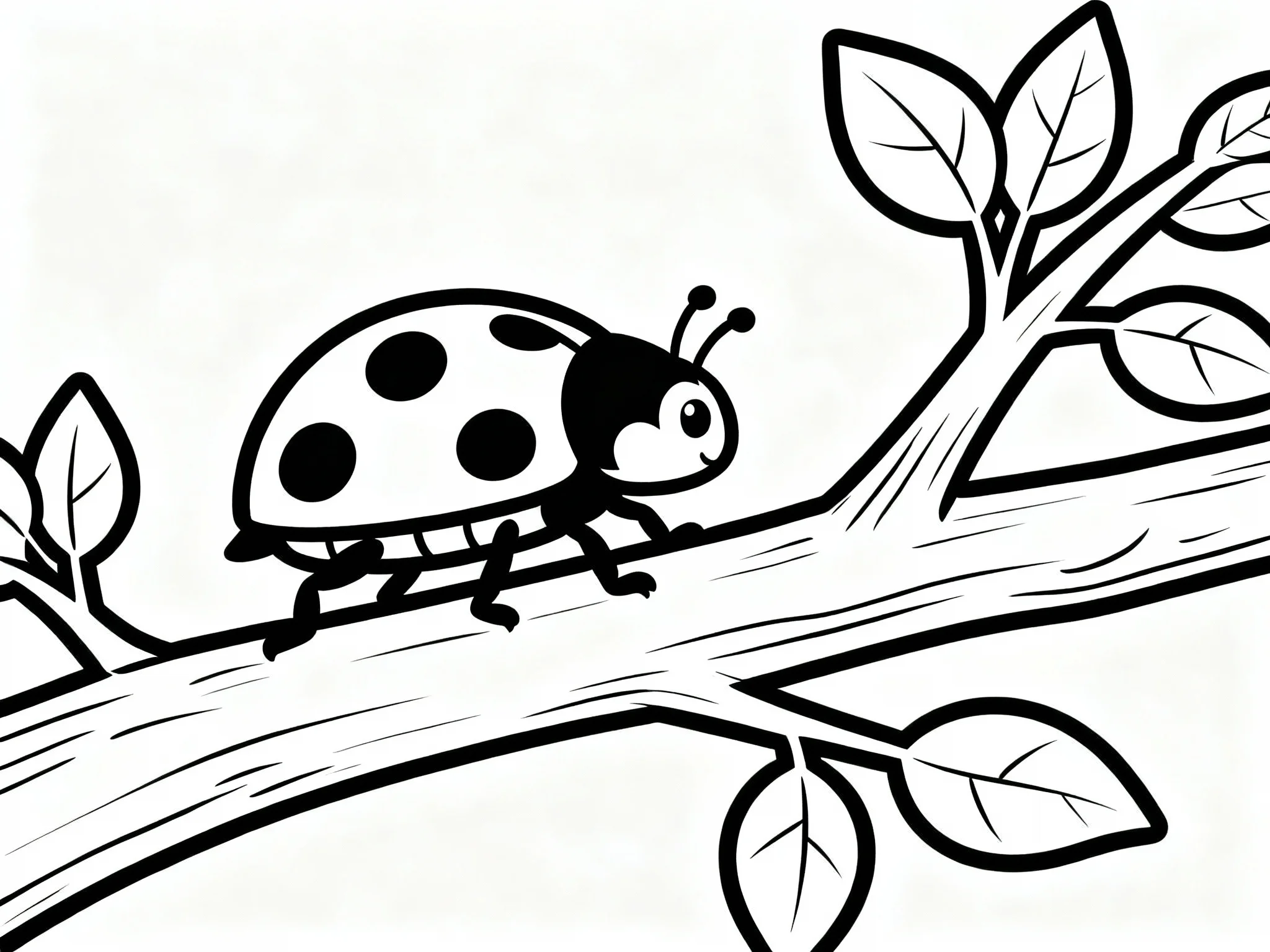 Ladybug on a Branch
