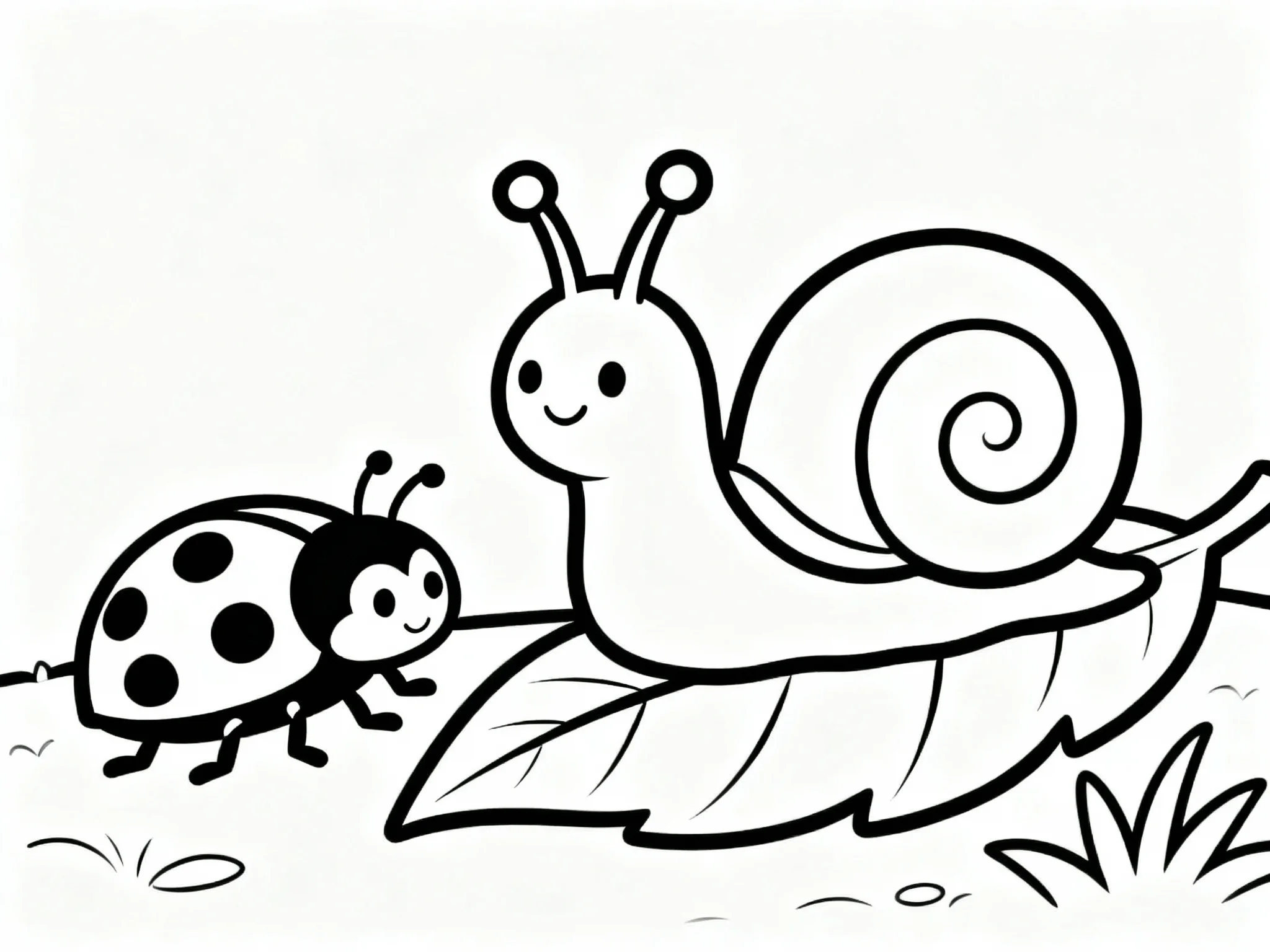 Ladybug and Snail Friends