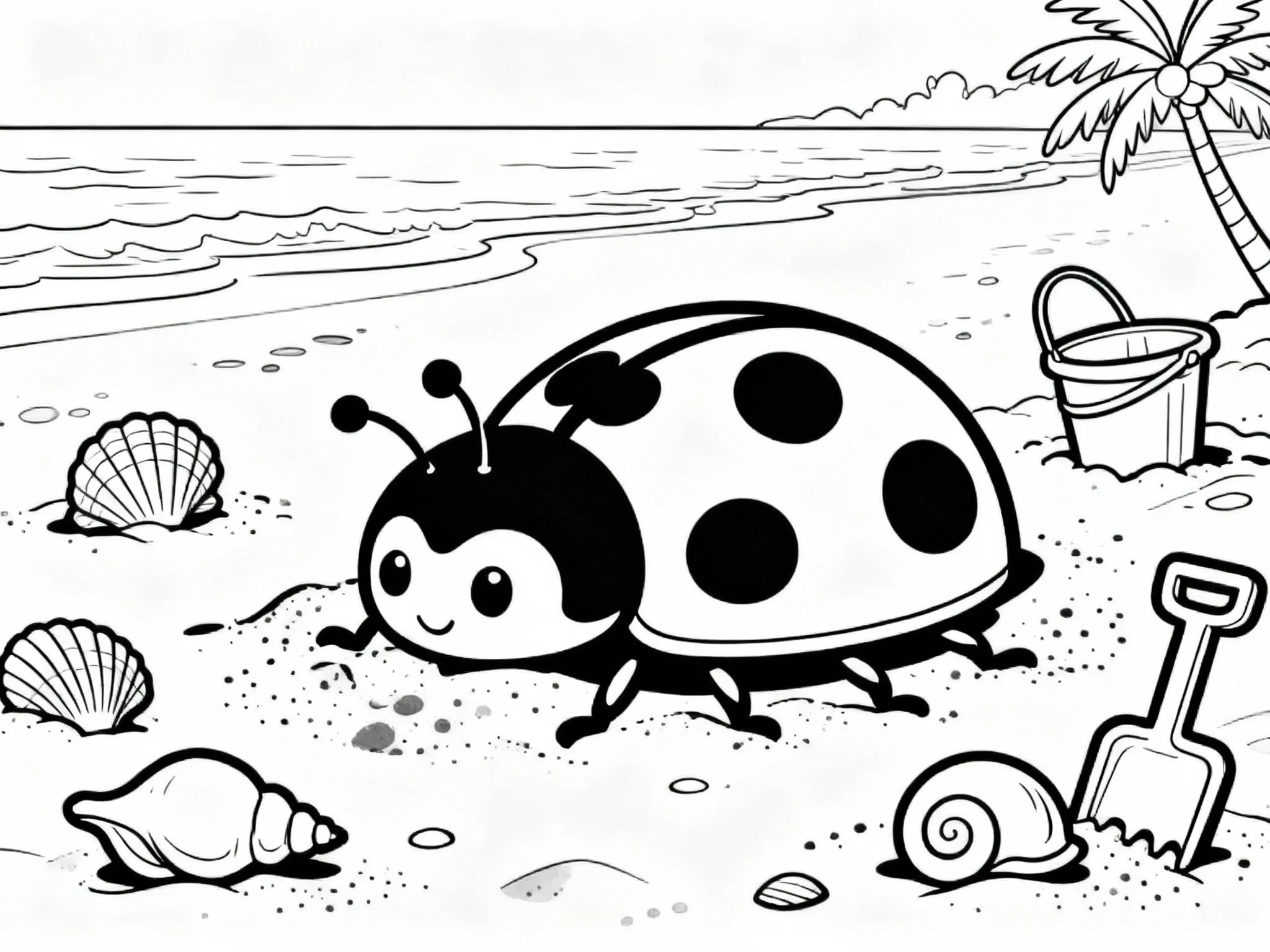 Ladybug Beach Day
