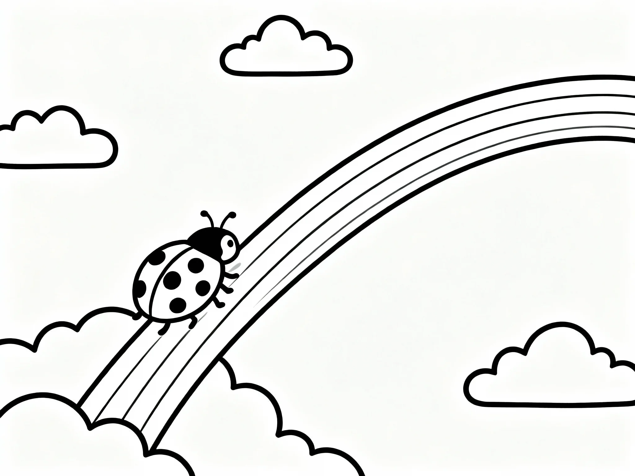 Ladybug Rainbow Journey