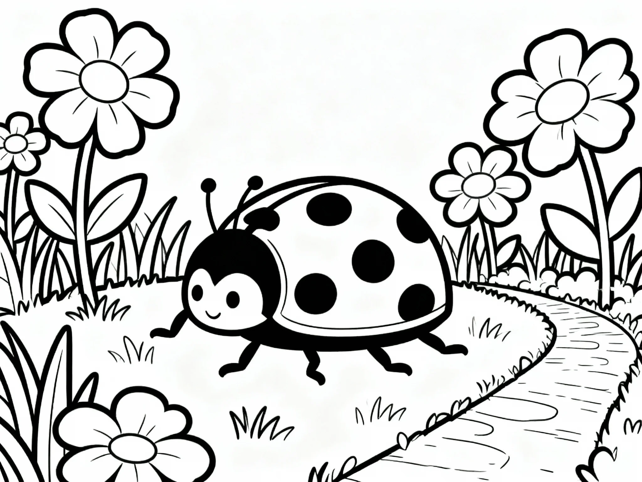 Ladybug in the Garden