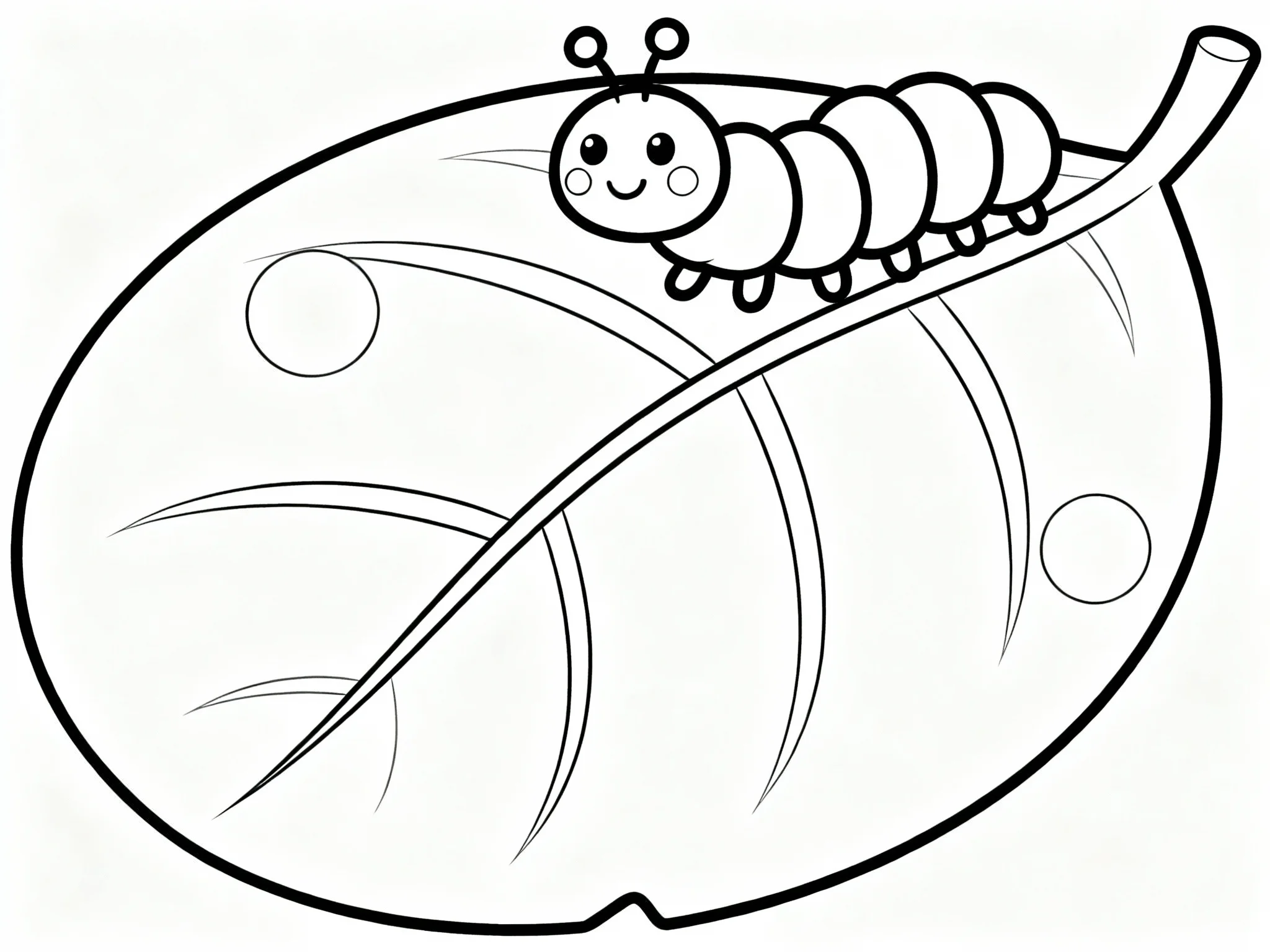 Leaf and Caterpillar