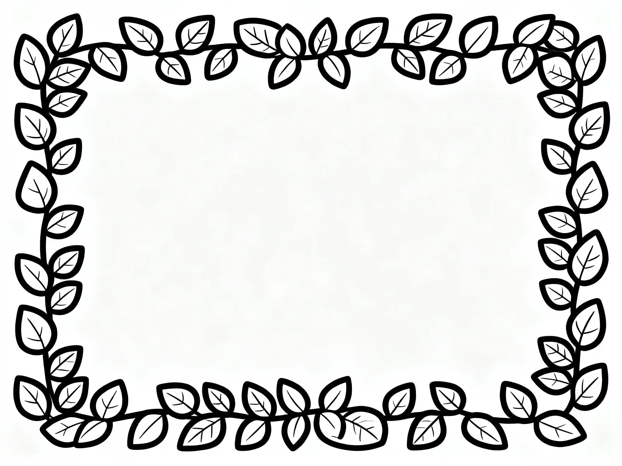 Leaf Pattern Border