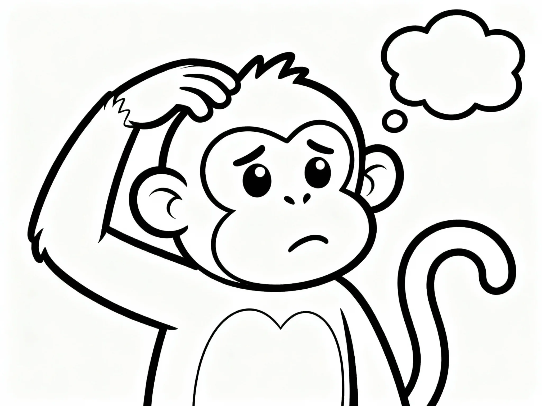 Monkey Scratching Head