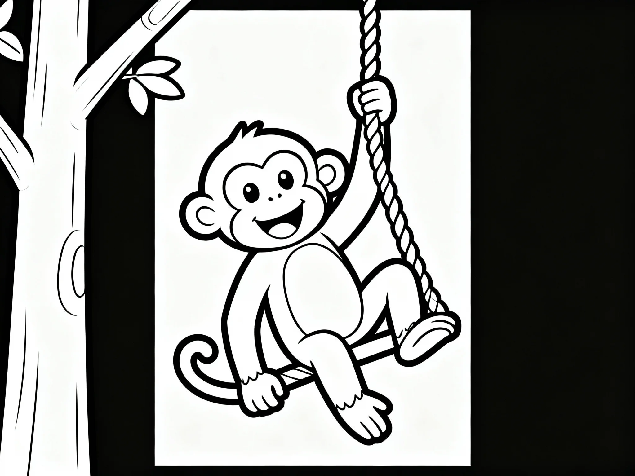 Monkey on Rope Swing