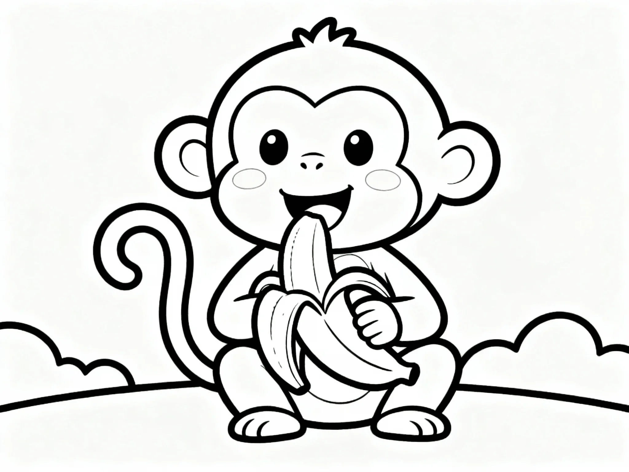 Monkey Eating Banana