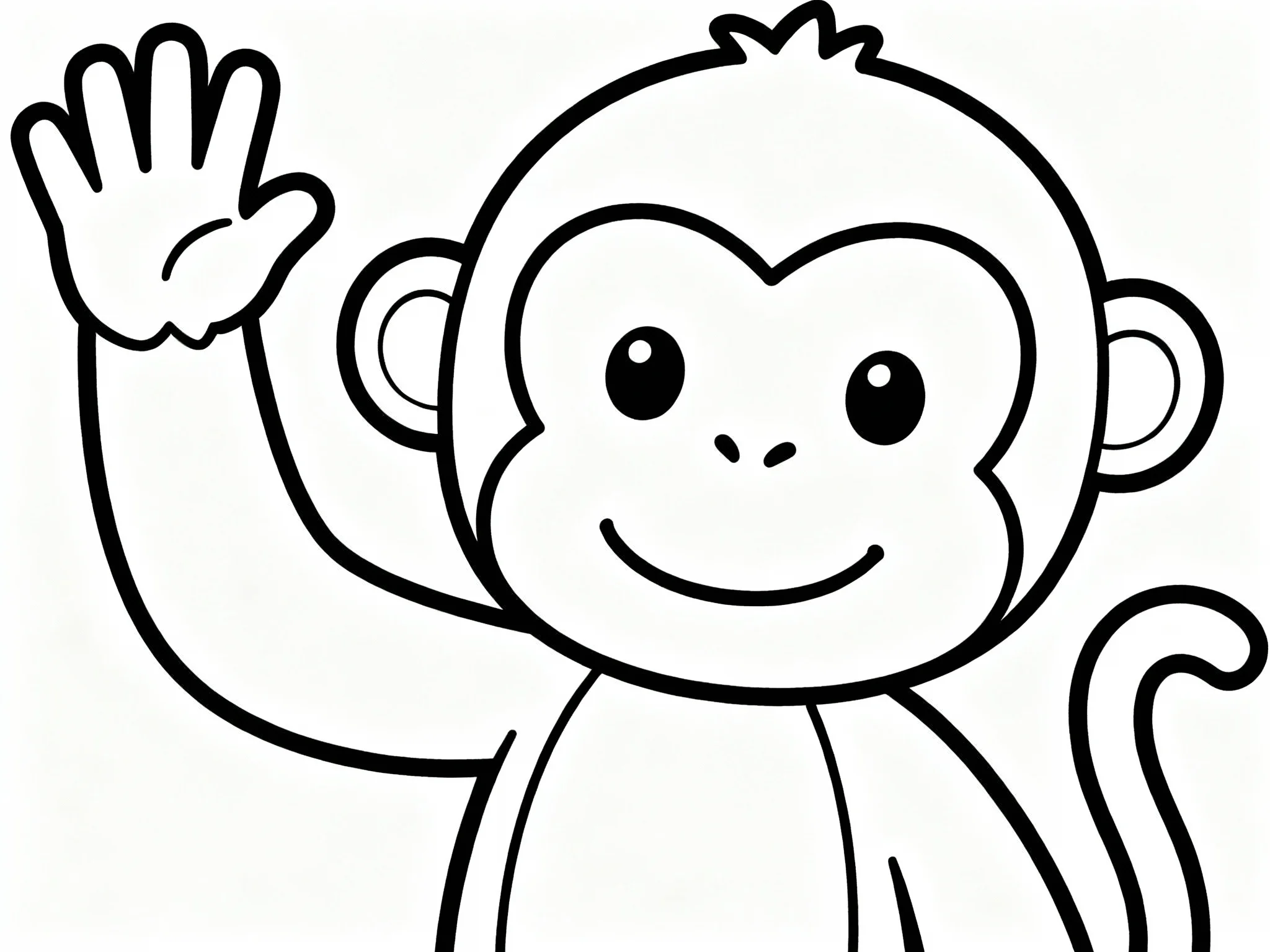 Monkey Waving