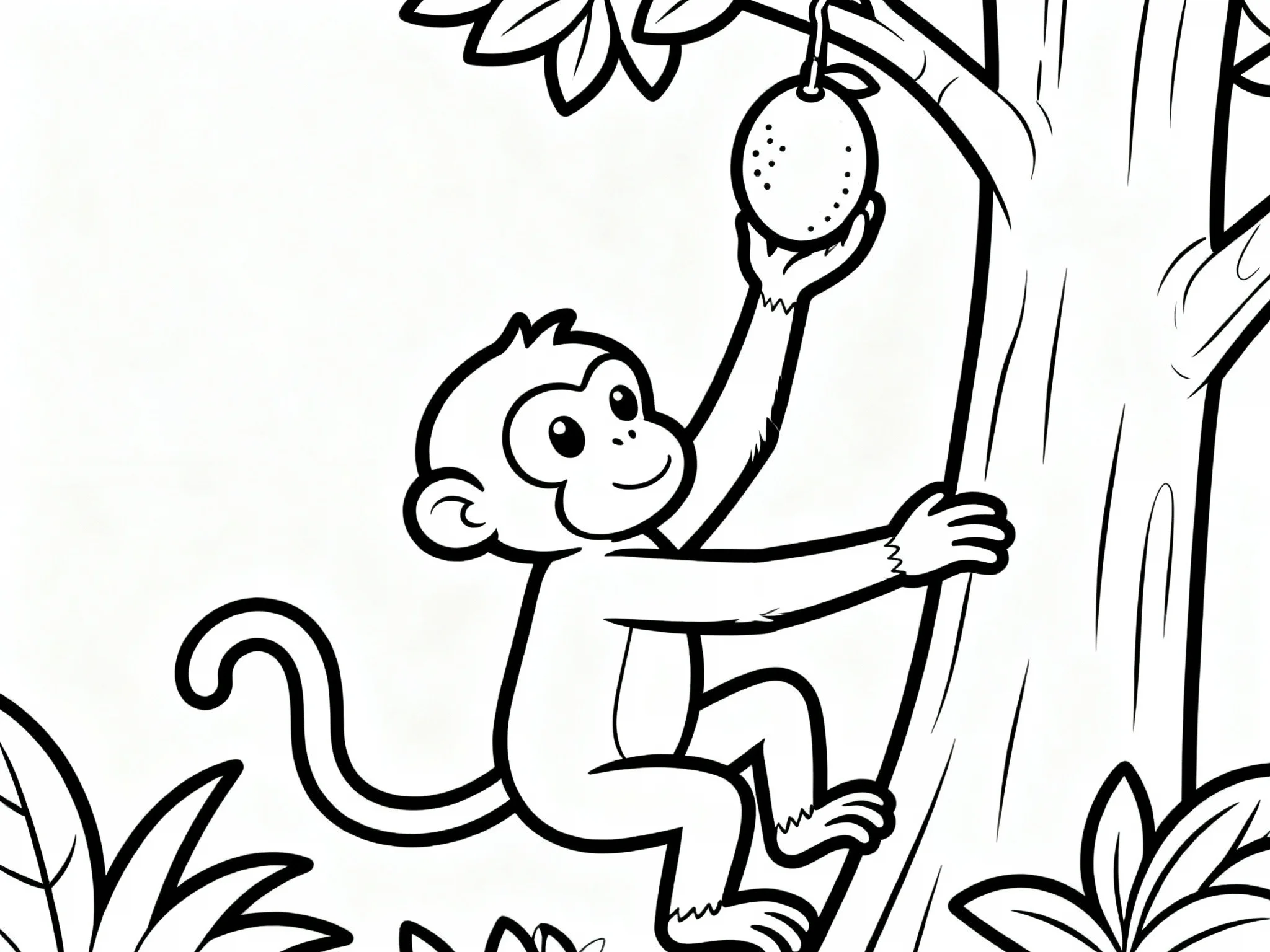 Monkey Picking Fruit