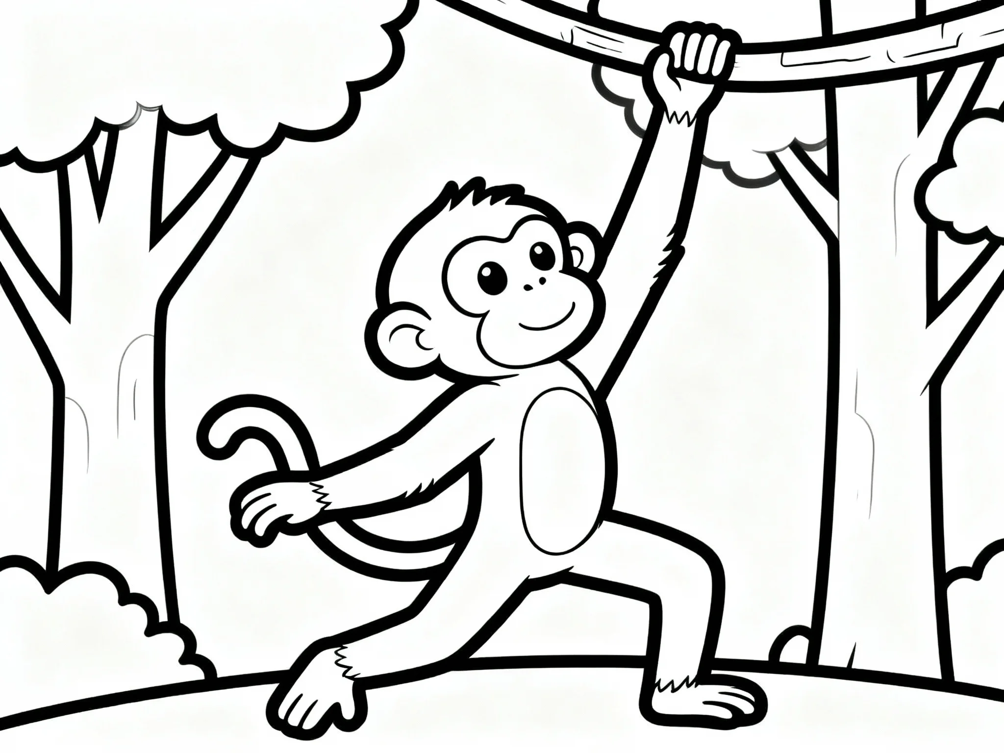 Monkey Stretching