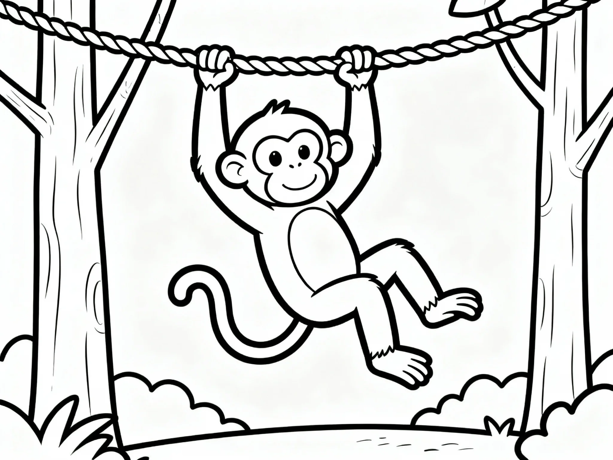 Monkey Swinging