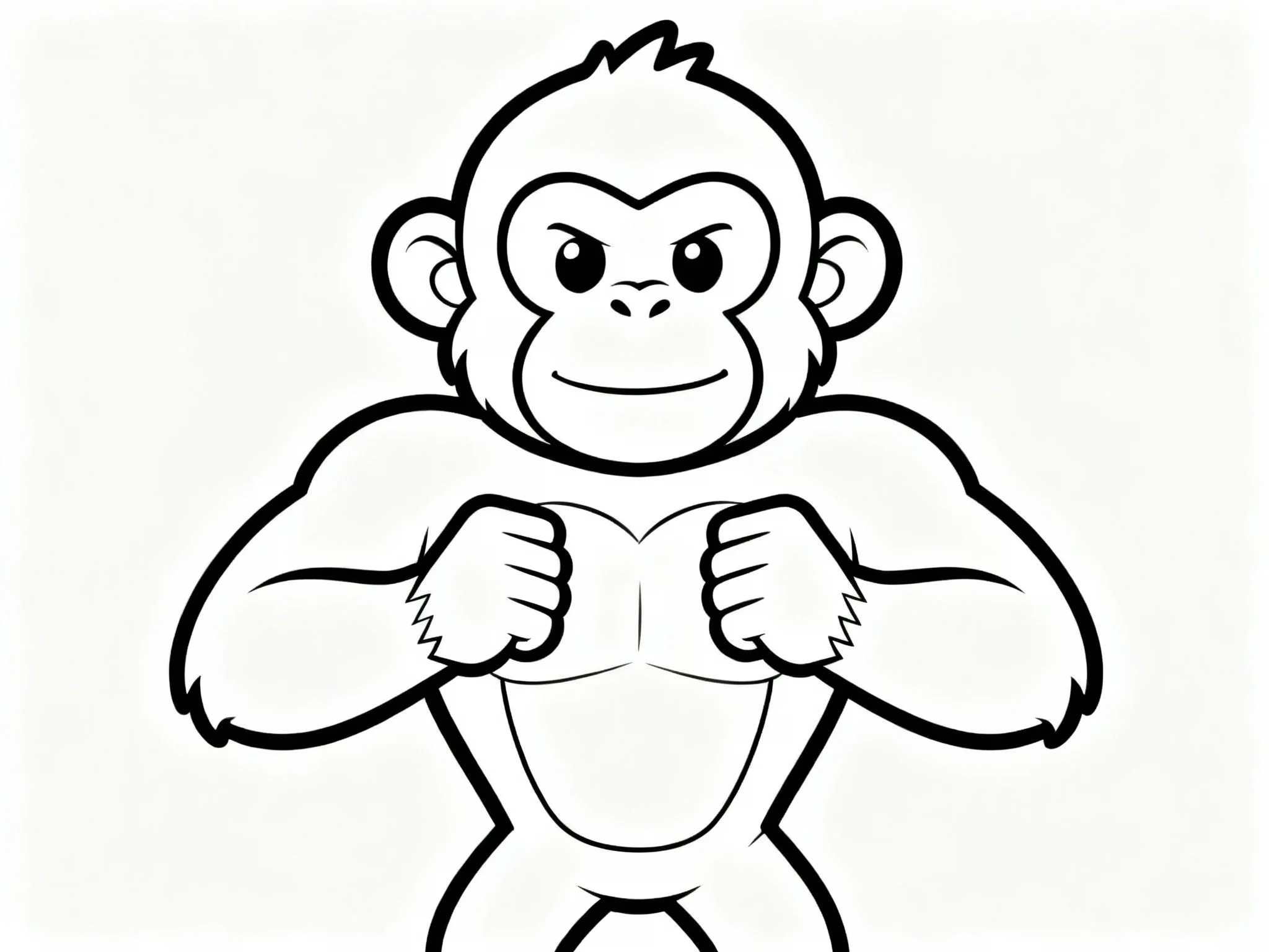 Monkey Pounding Chest