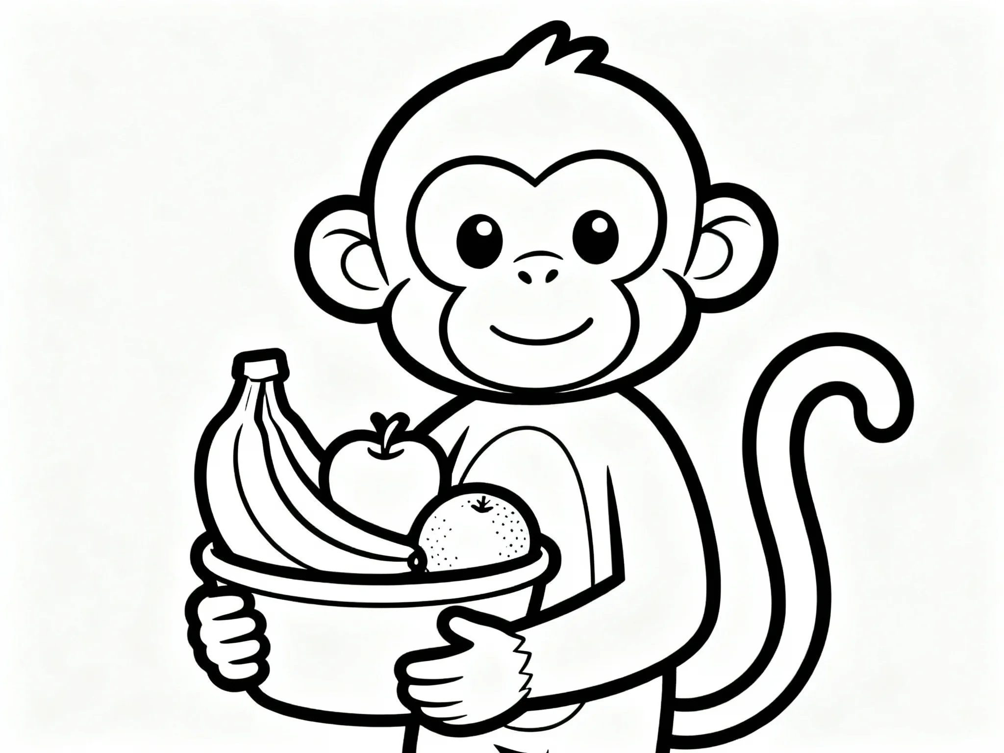 Monkey with Fruit