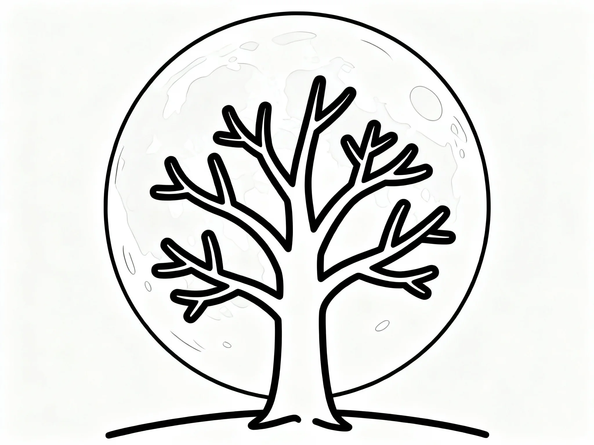 Moon and Tree