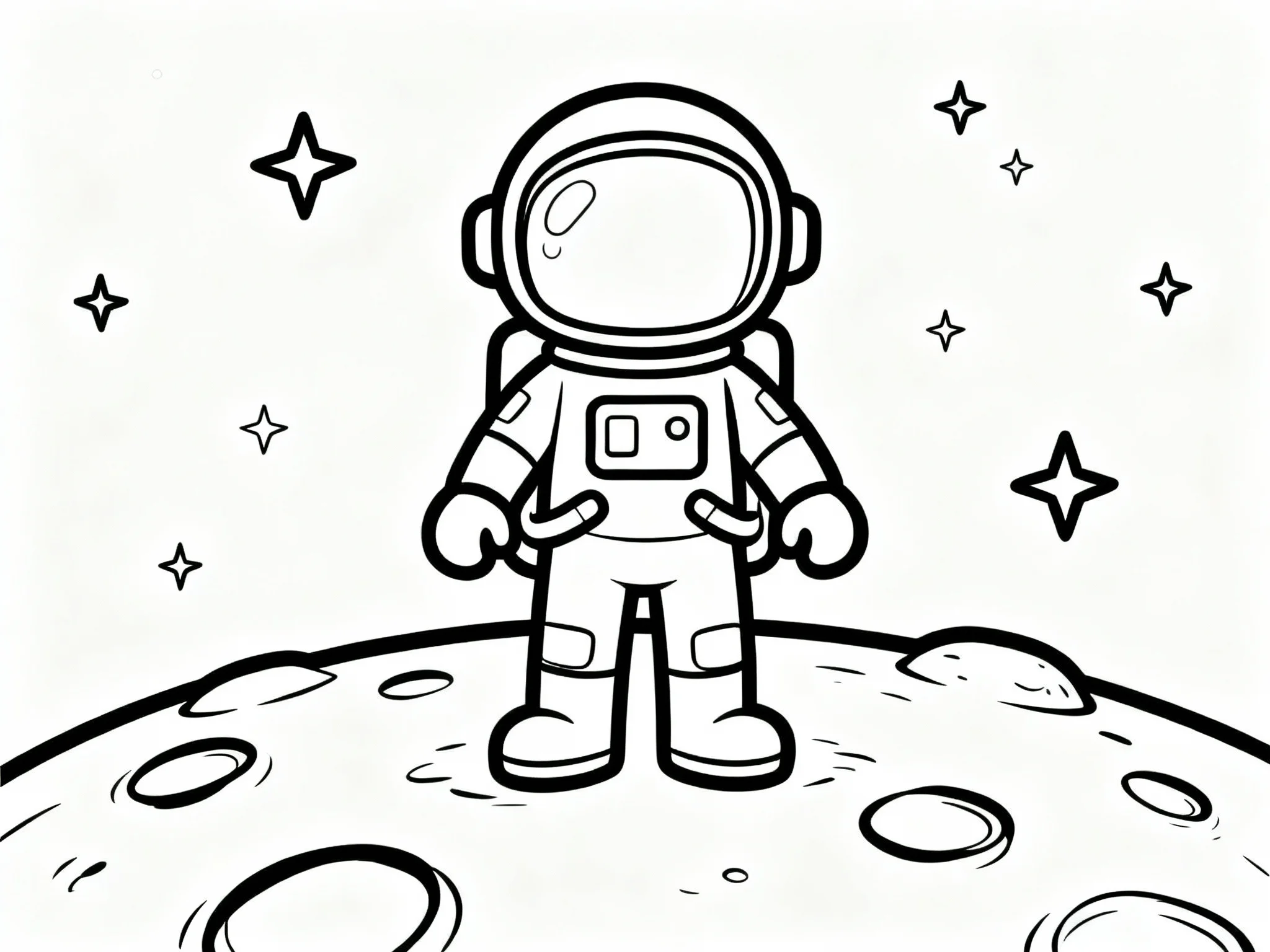 Astronaut on Moon