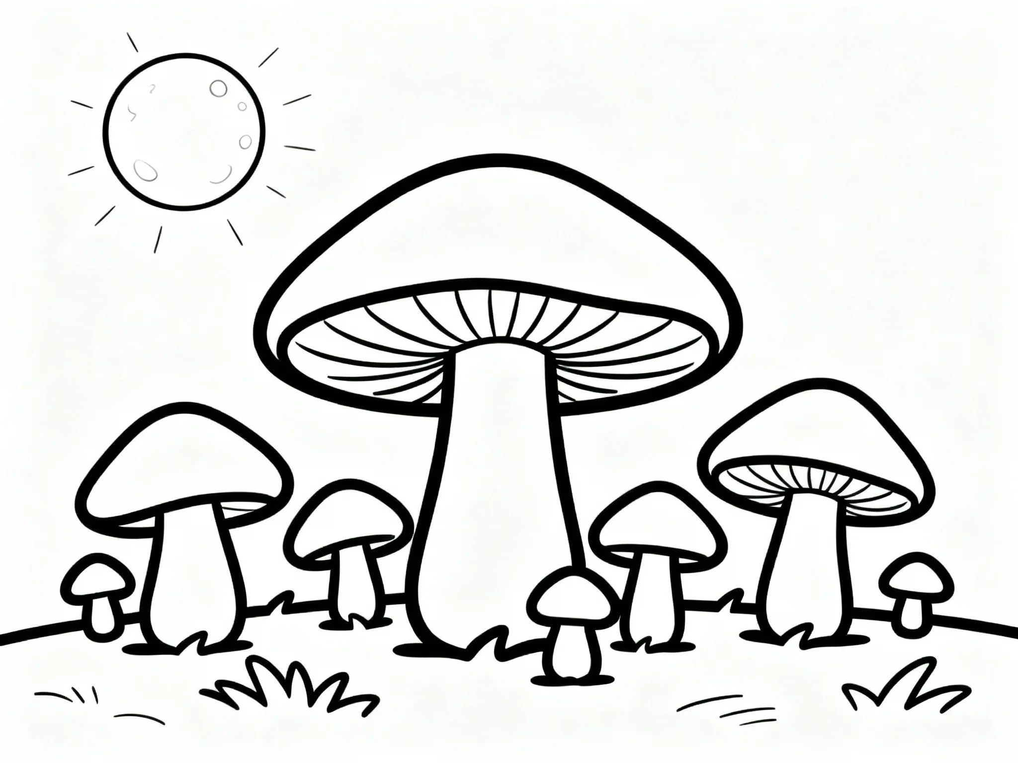 Moon and Mushrooms