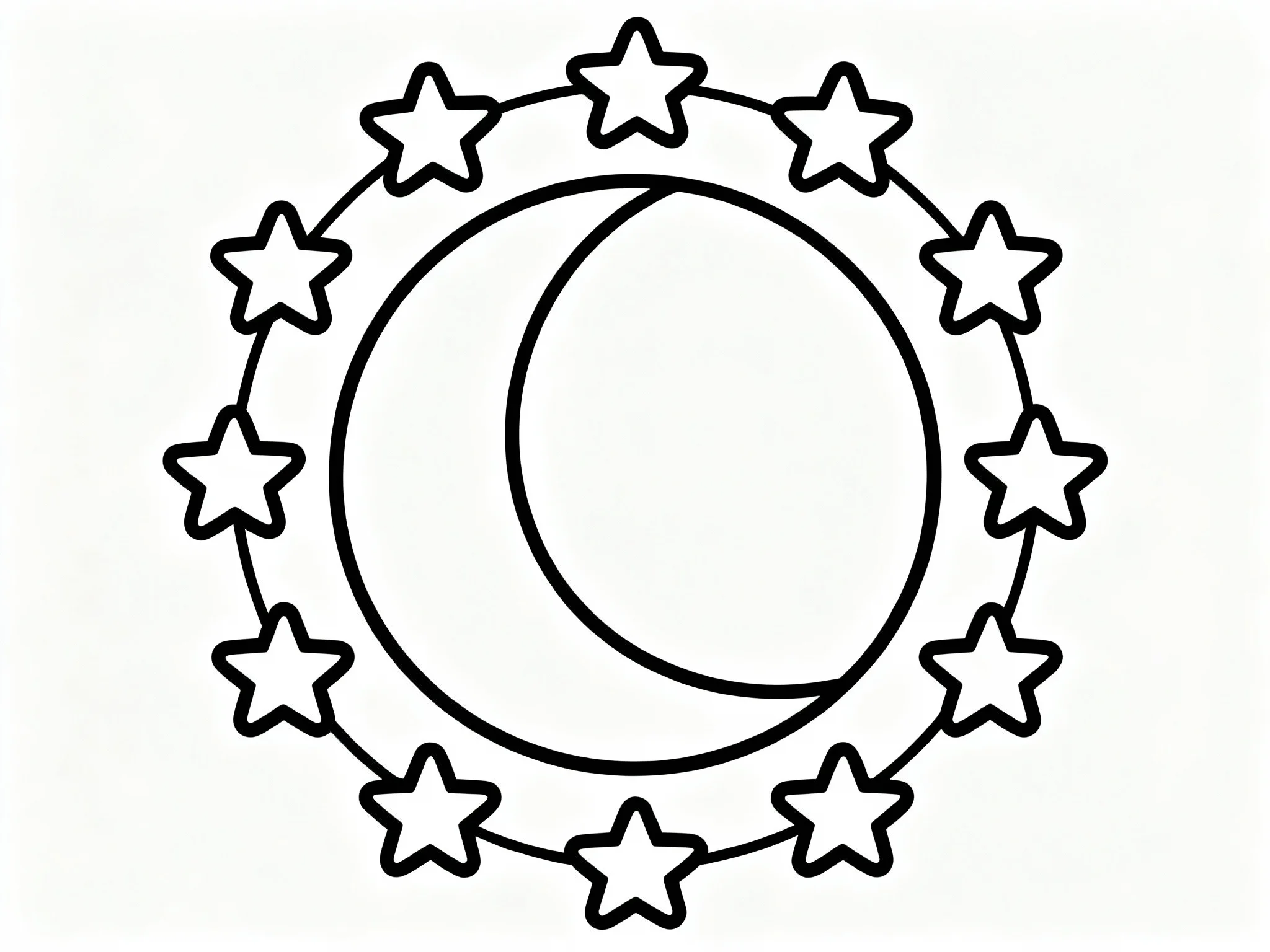 Moon and Stars Pattern
