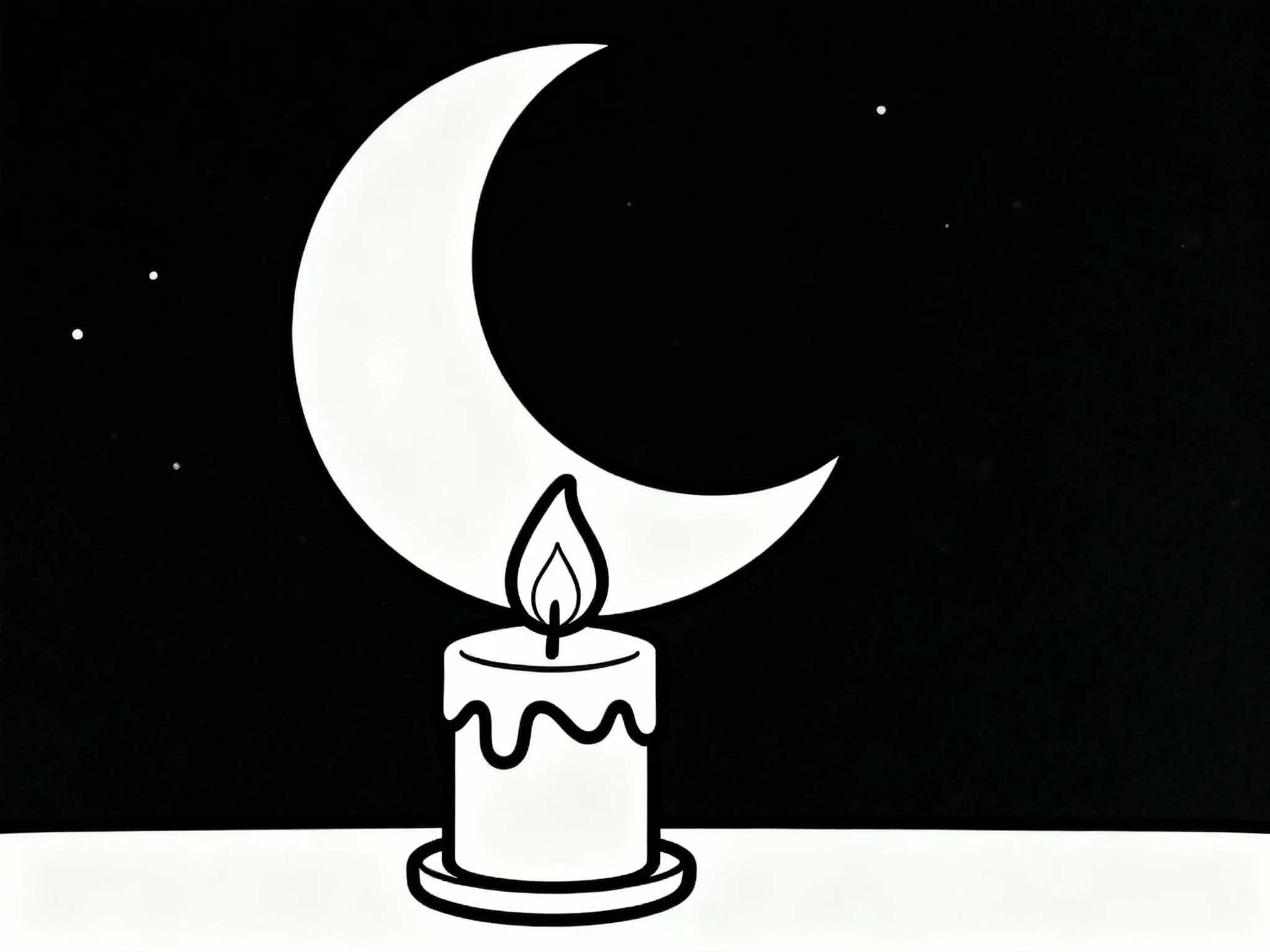 Moon and Candle