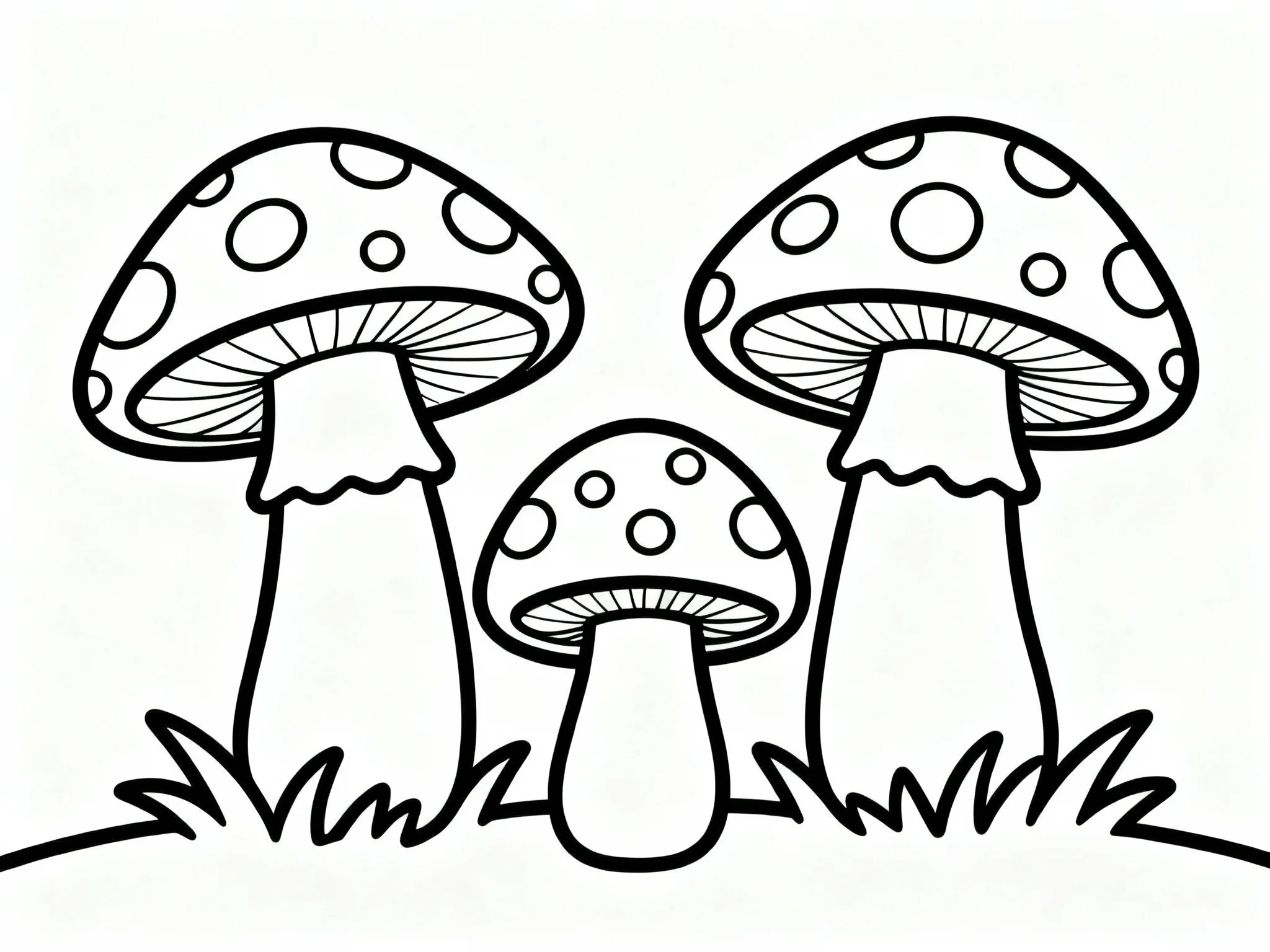 Spotted Mushroom Trio