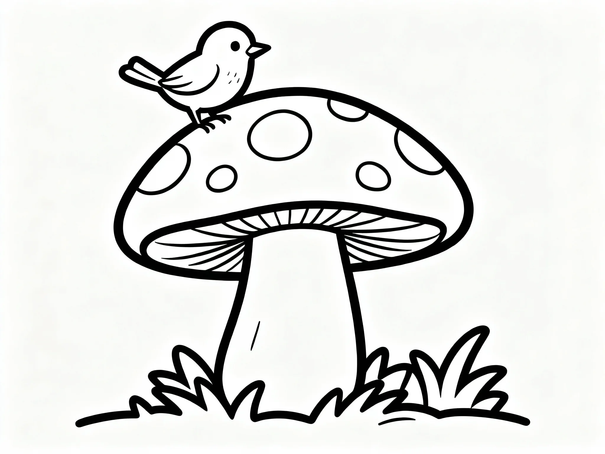 Mushroom with Birdie