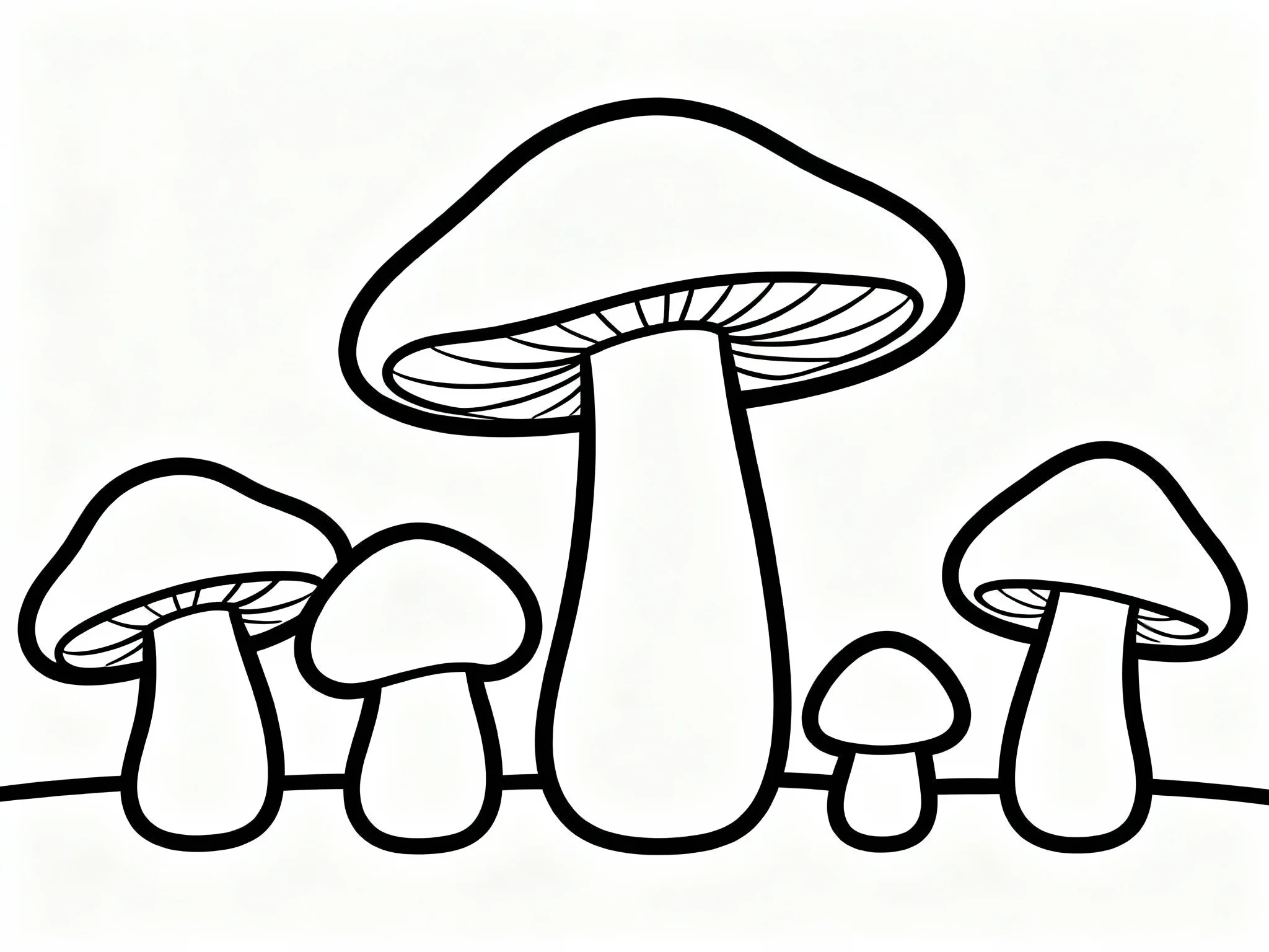 Simple Mushroom Row