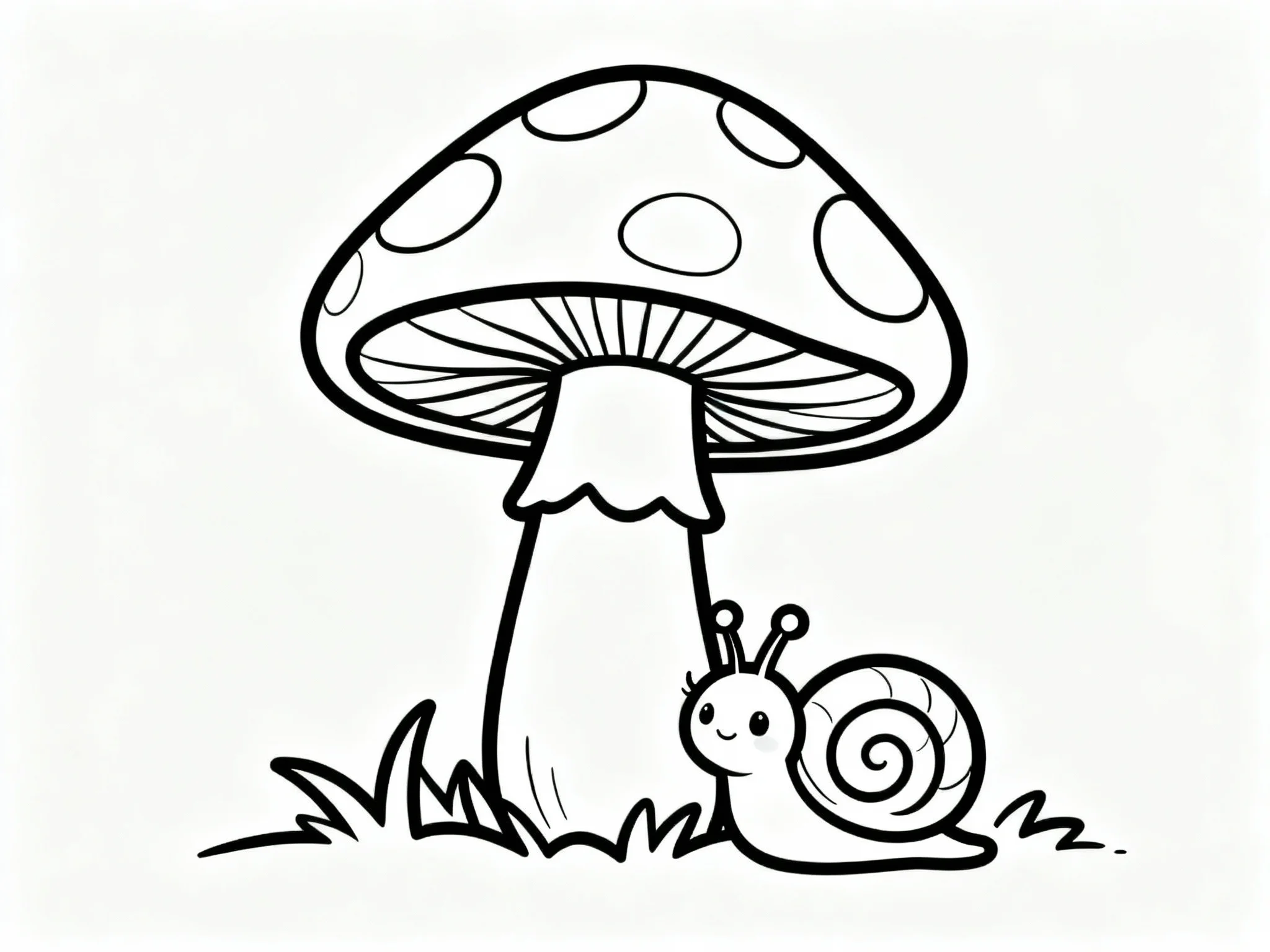 Mushroom with Snail