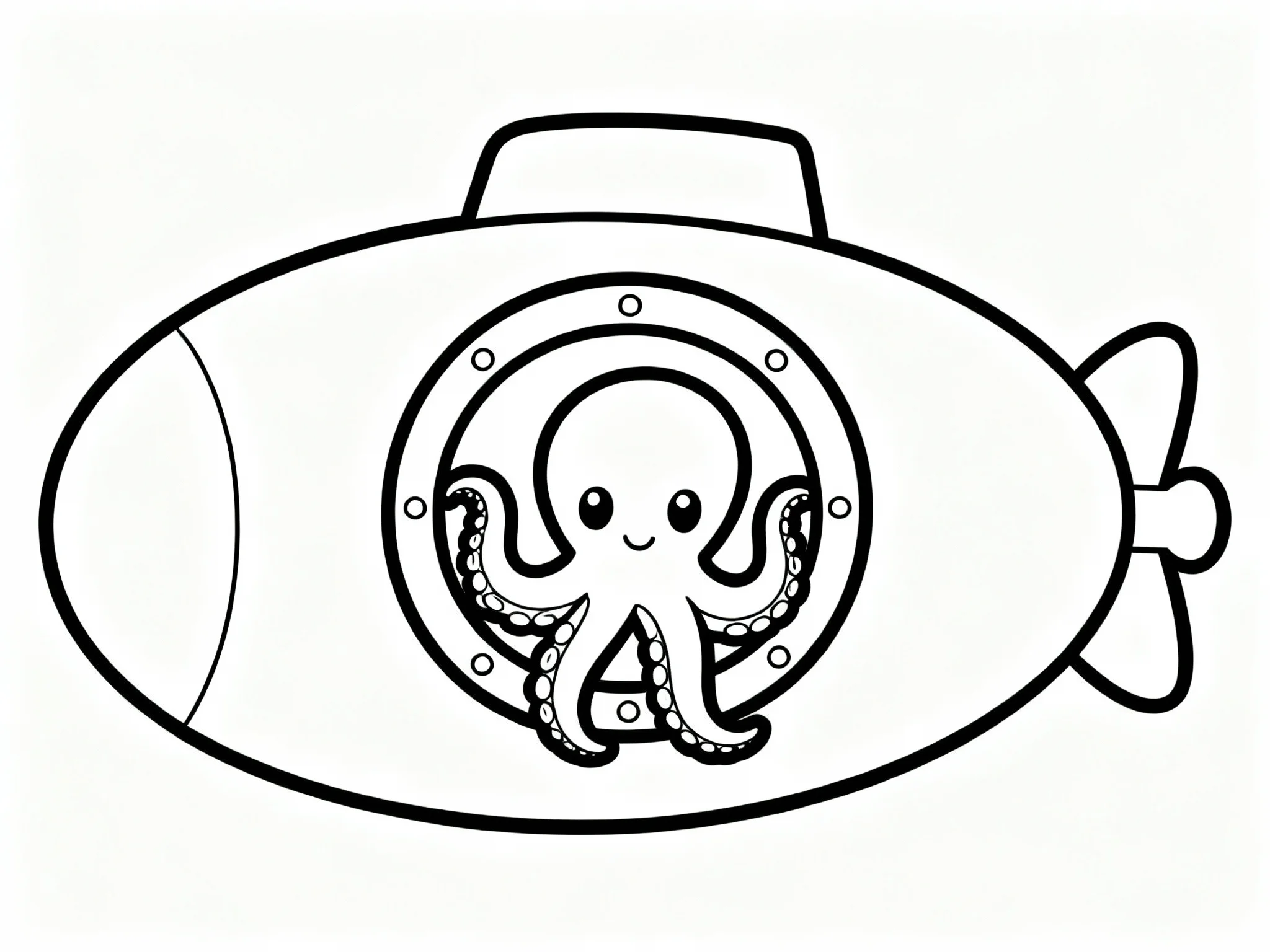 Octopus in a Submarine