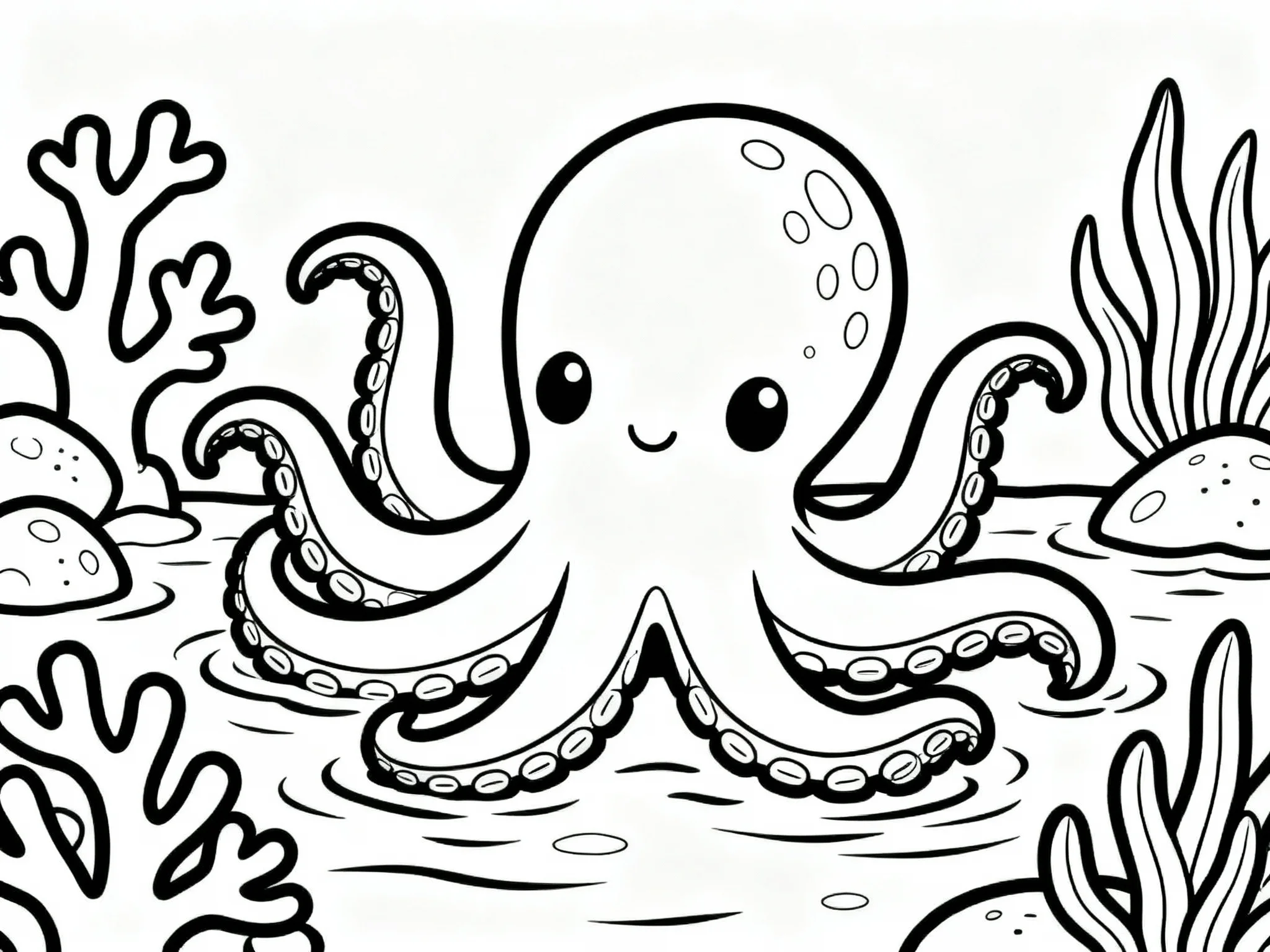 Octopus in Coral Garden