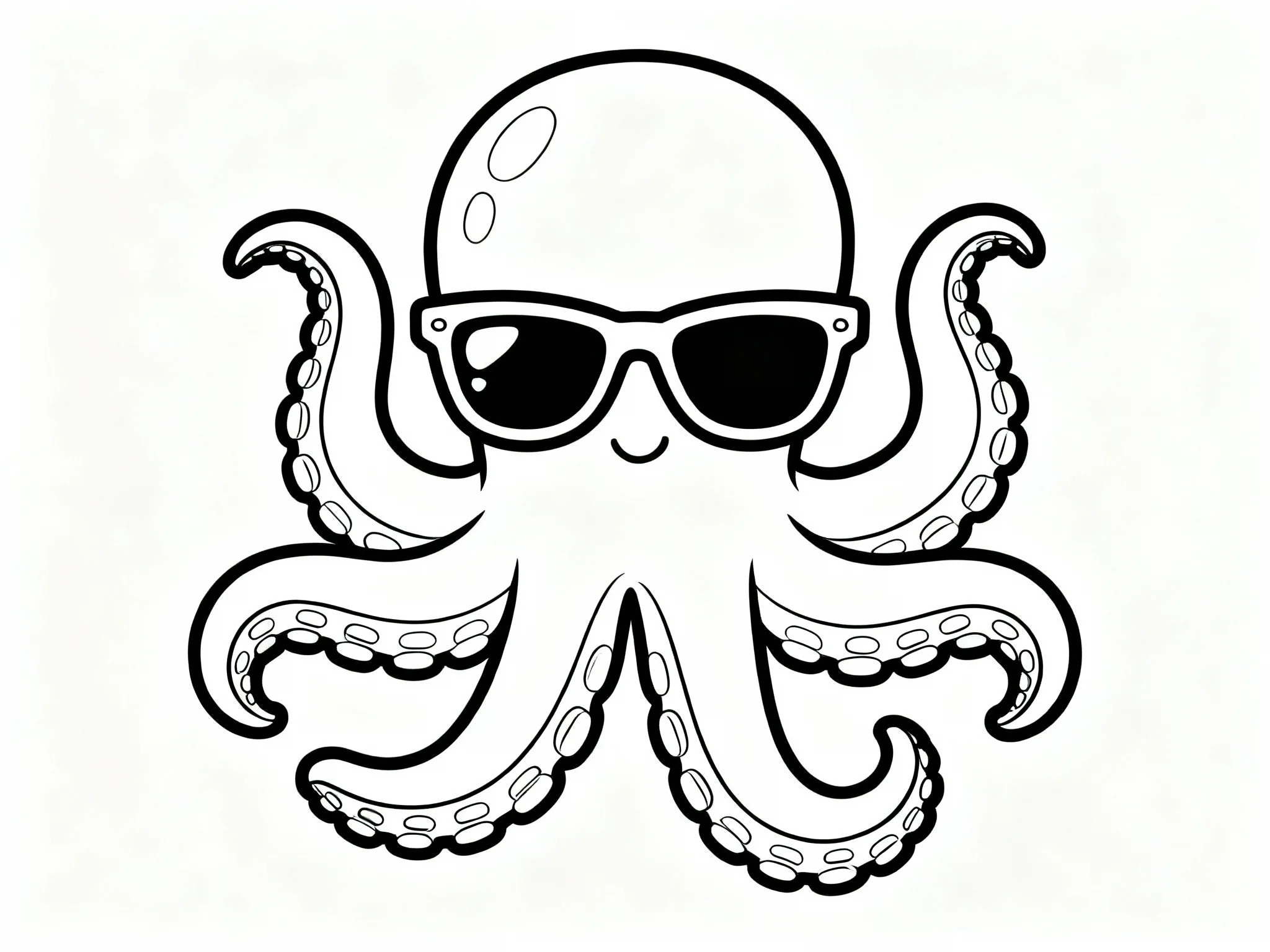 Octopus with Sunglasses