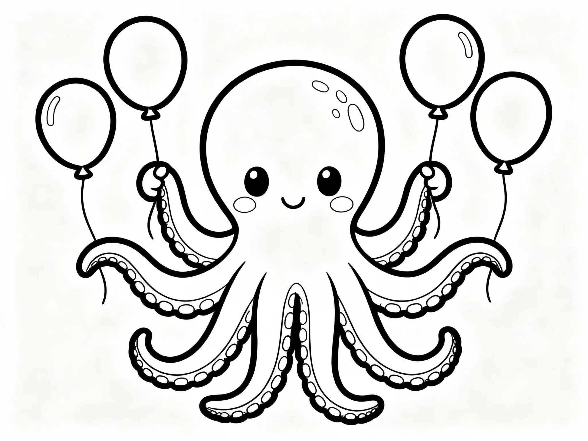 Octopus with Balloons