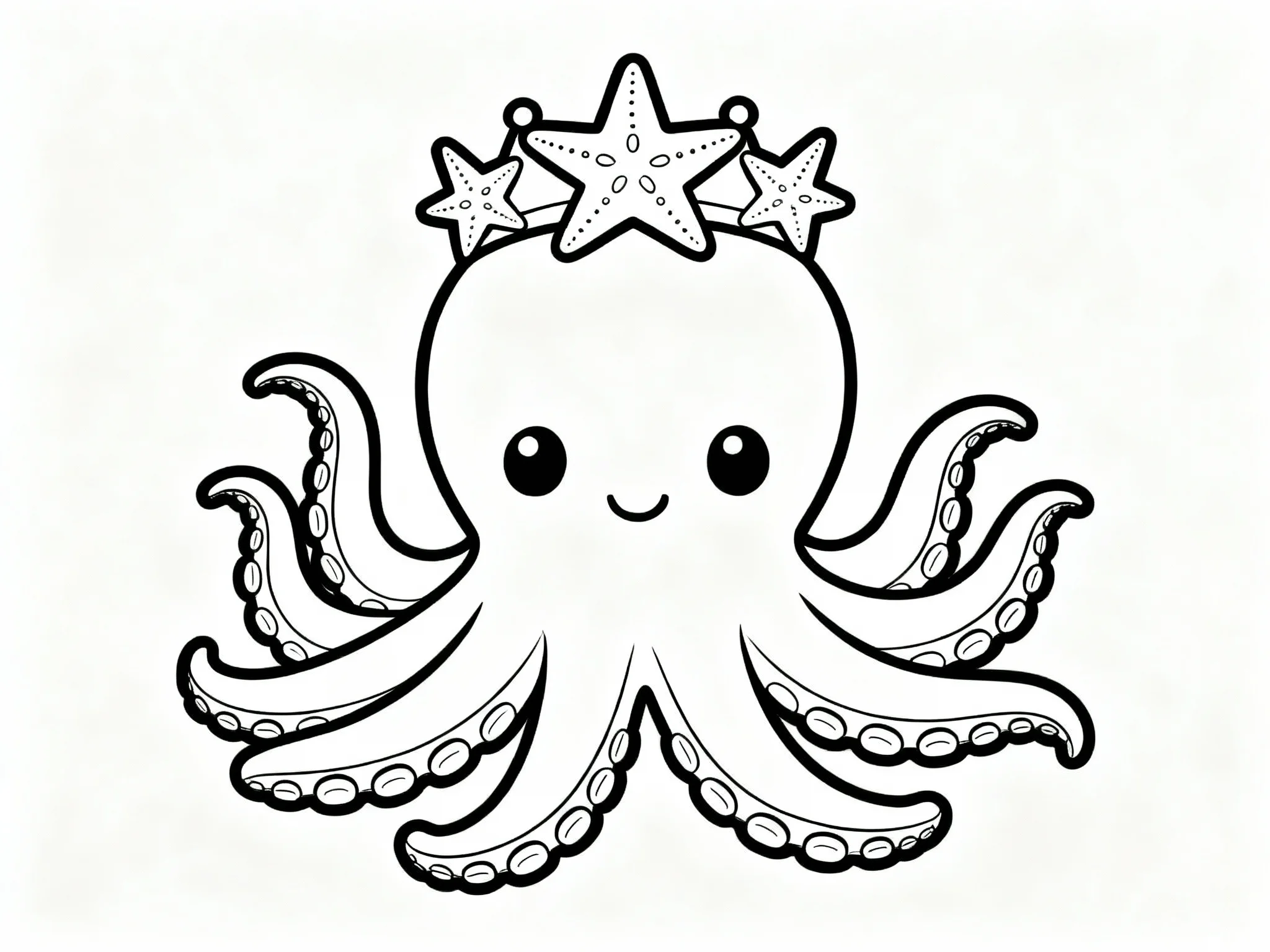 Octopus with Starfish Crown