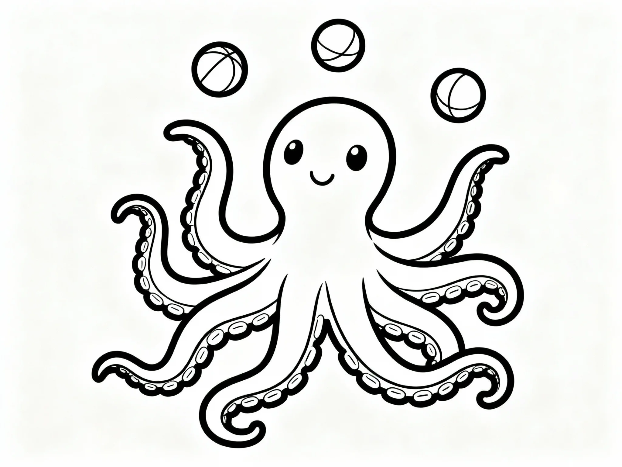Octopus Juggling Balls