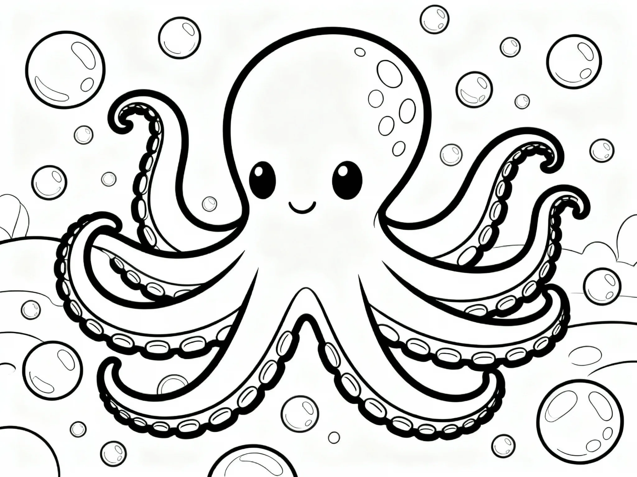 Octopus in Bubbles