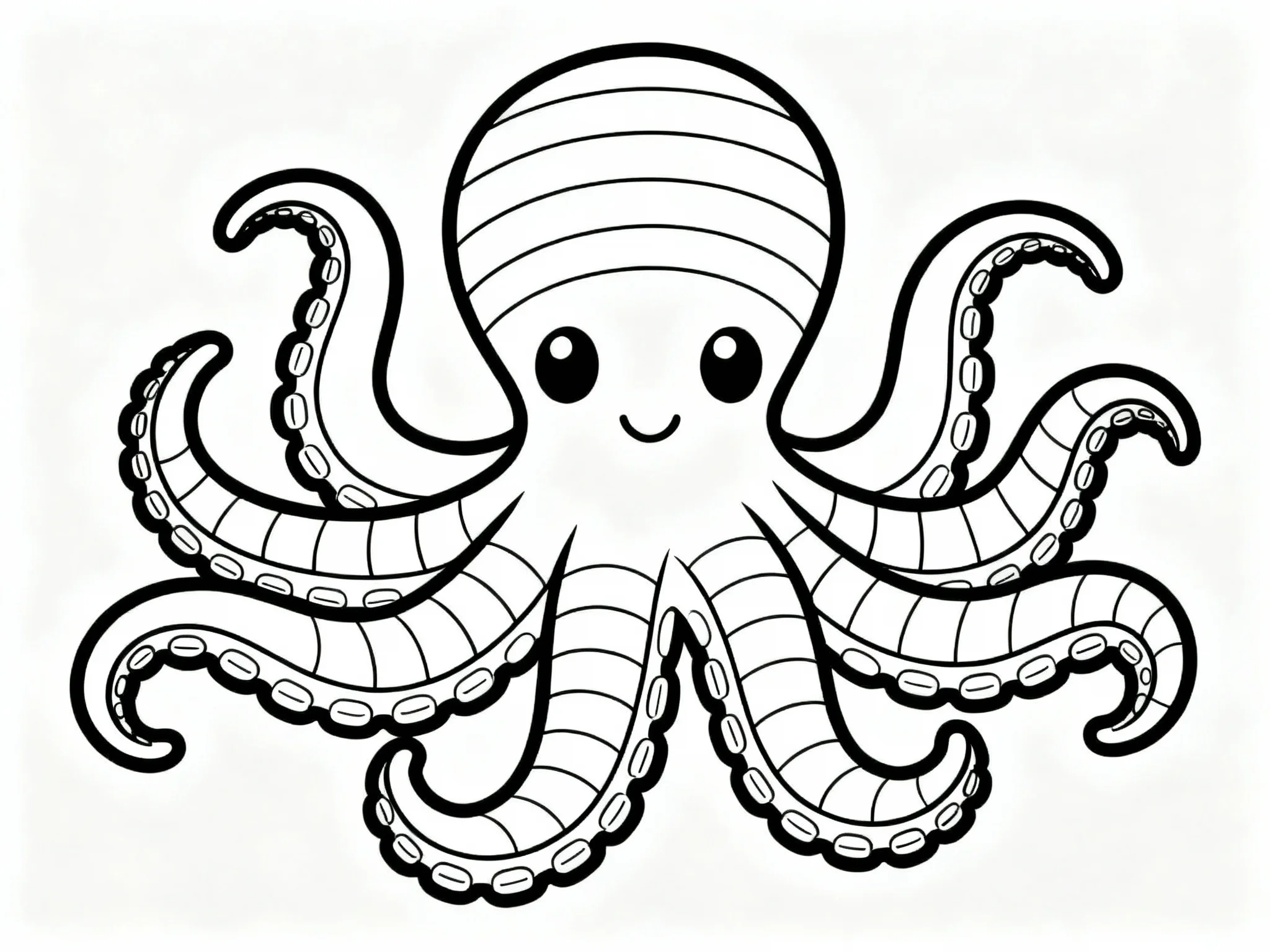 Octopus in Rainbow Colors