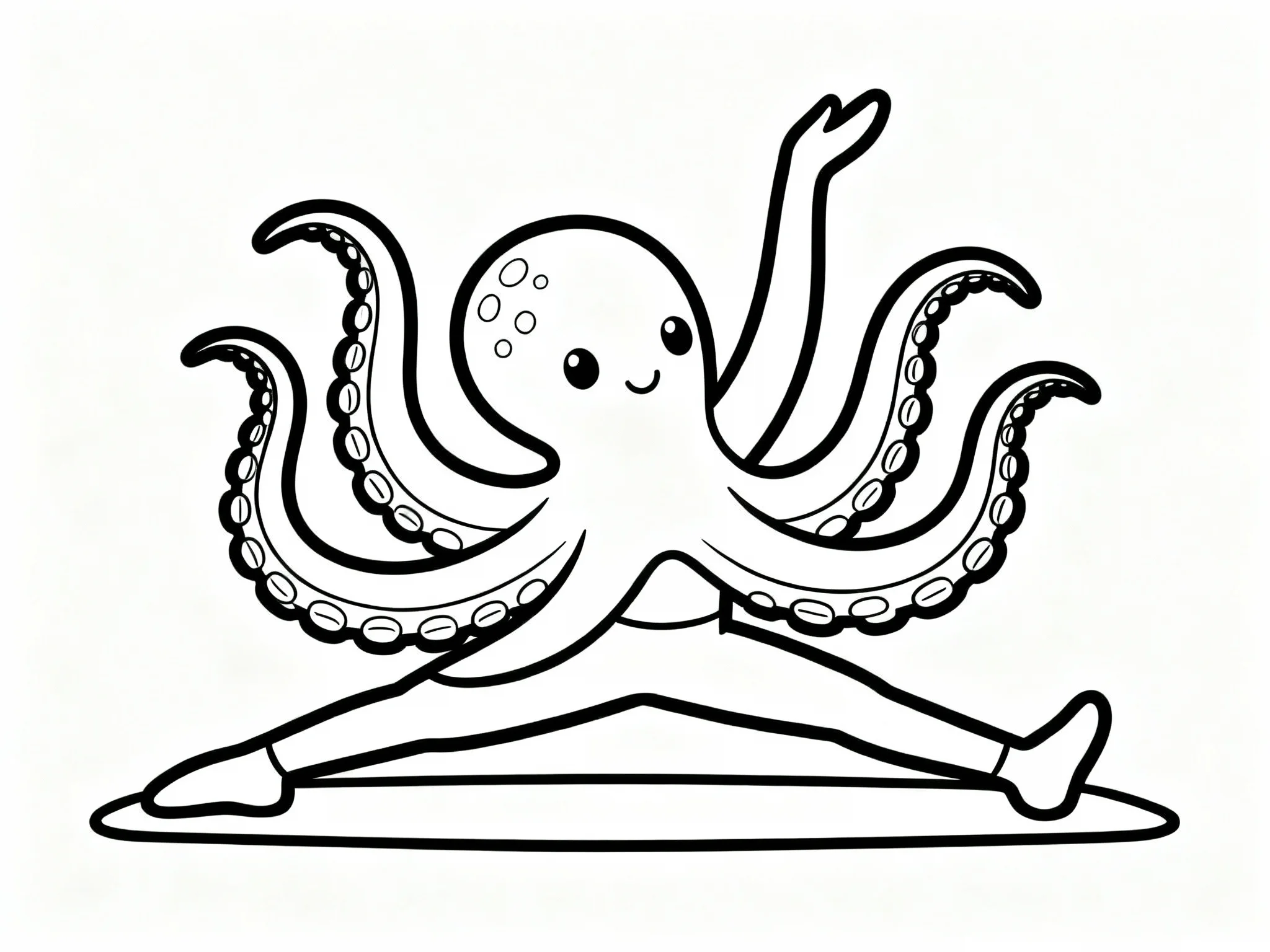 Octopus Doing Yoga