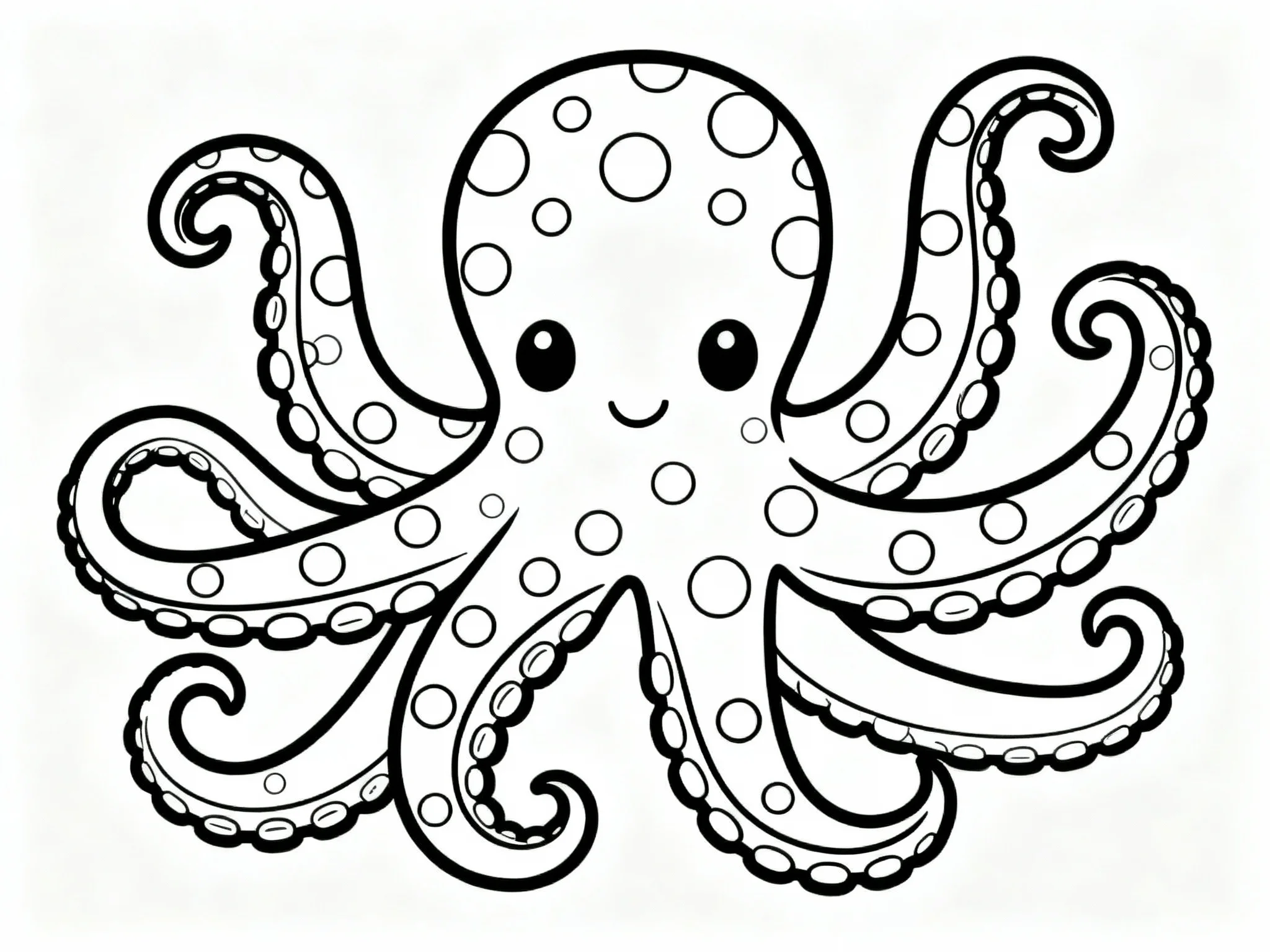 Octopus with Polka Dots