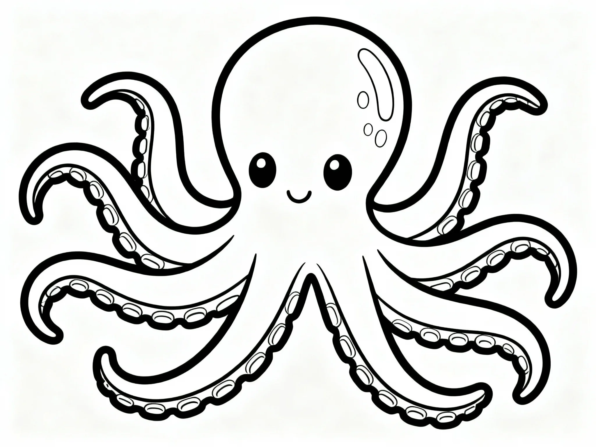 Octopus with Striped Pattern