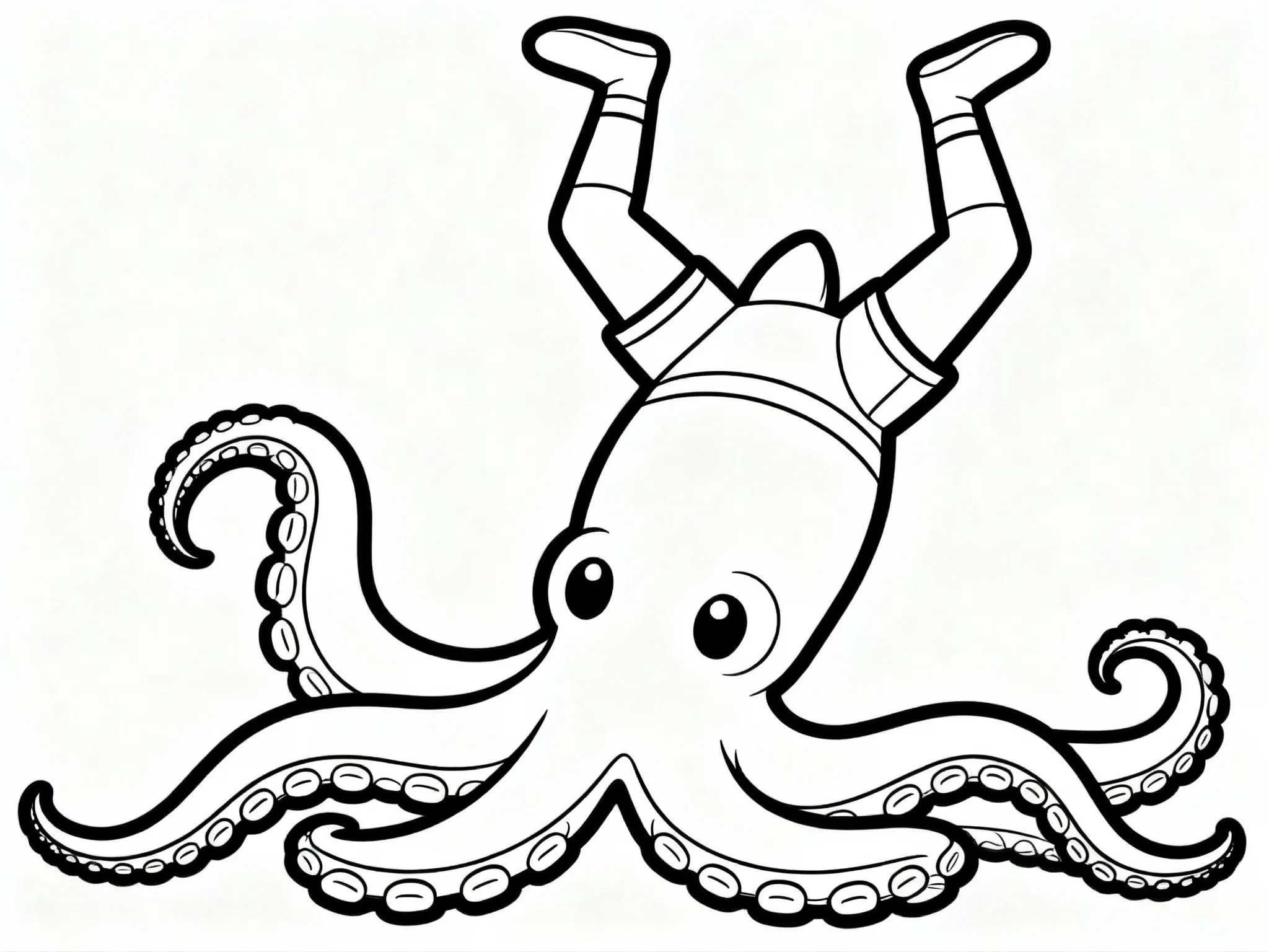 Octopus Doing Handstand