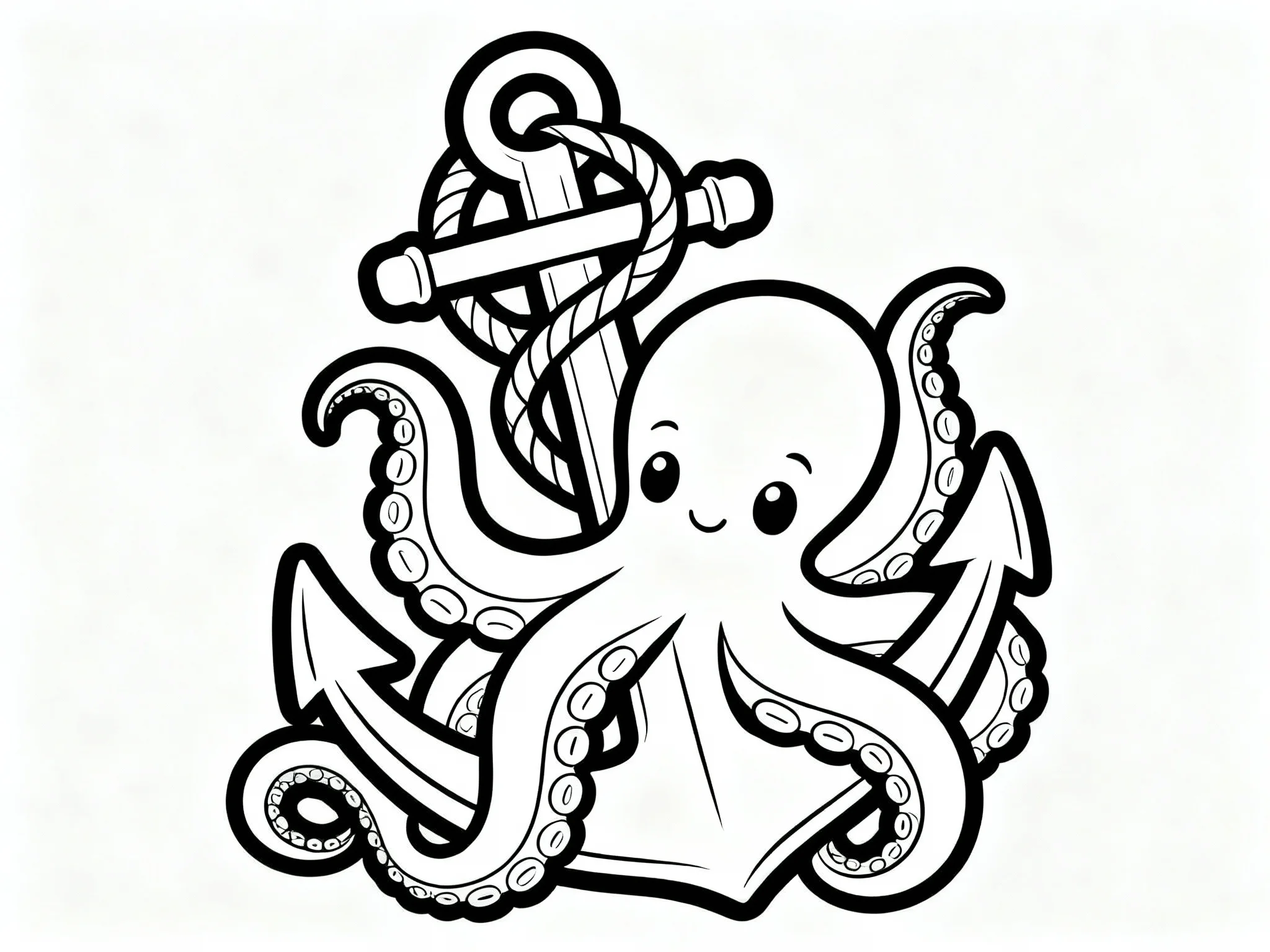 Octopus in Boat Anchor