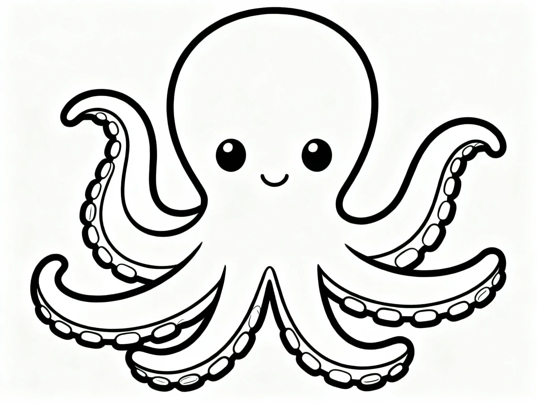 Octopus with Simple Background