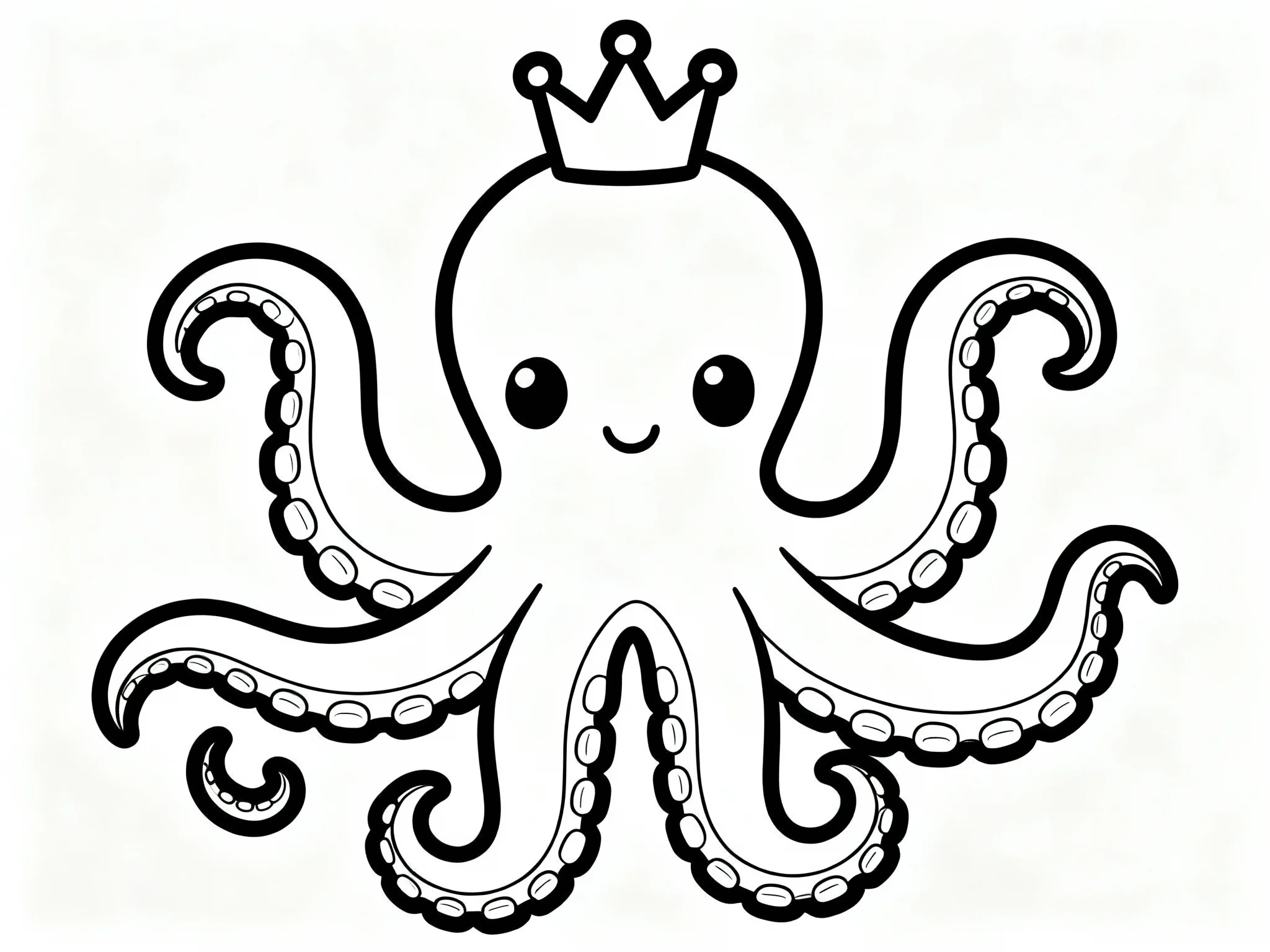 Octopus Wearing a Crown