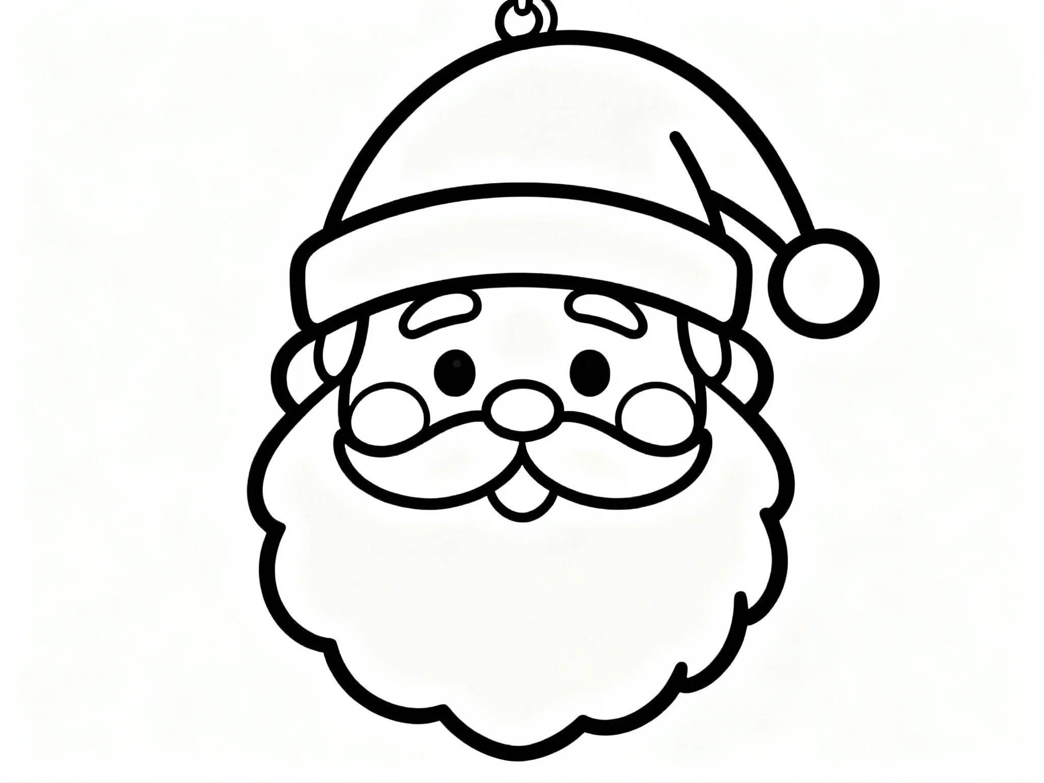 Santa Head Ornament