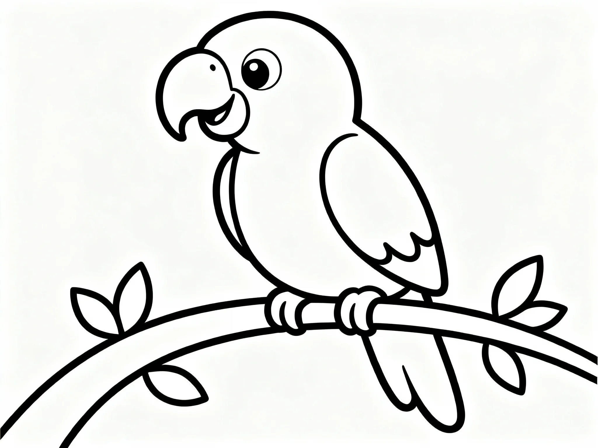 Friendly Parrot on a Branch