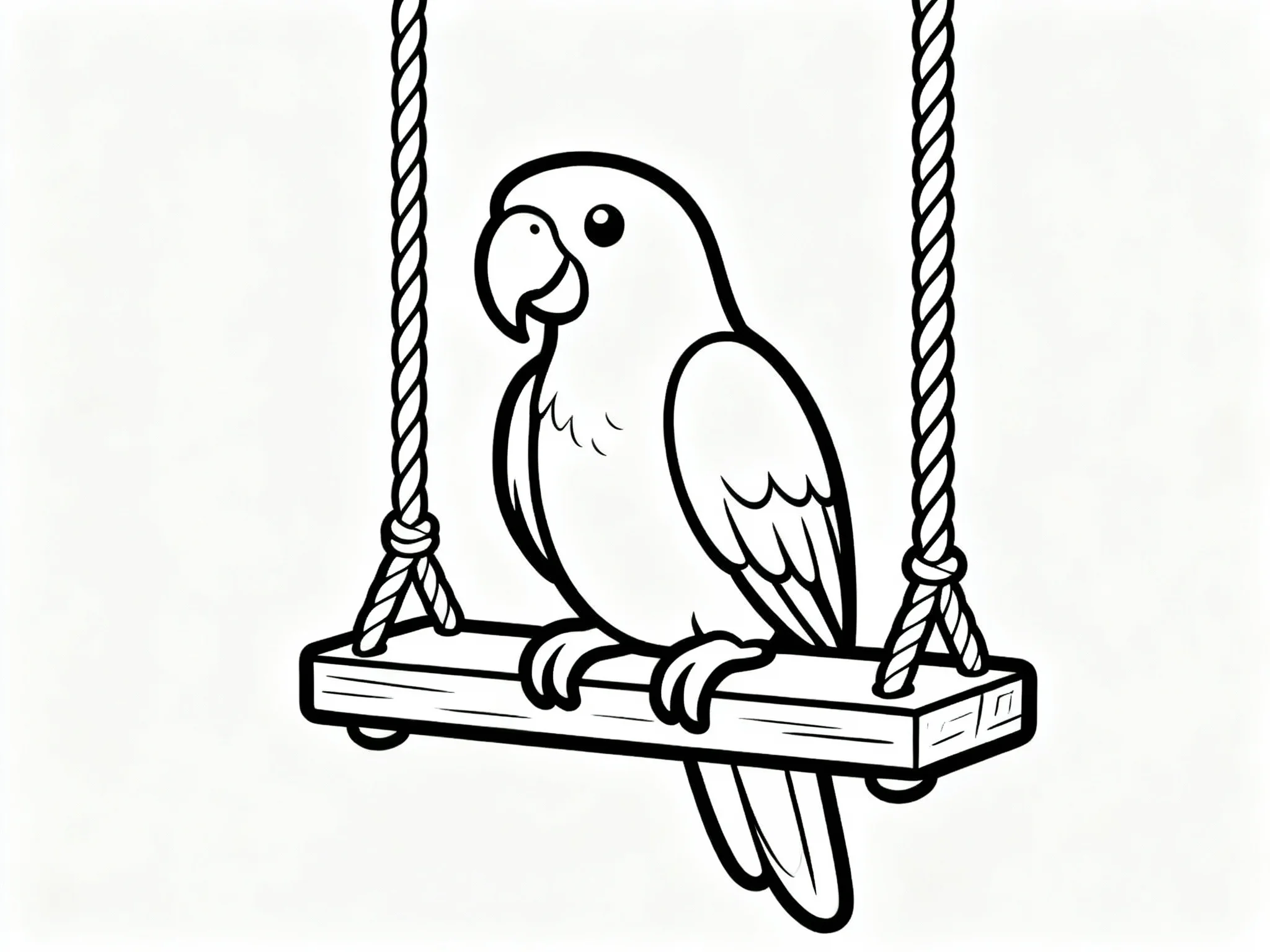 Parrot on a Swing