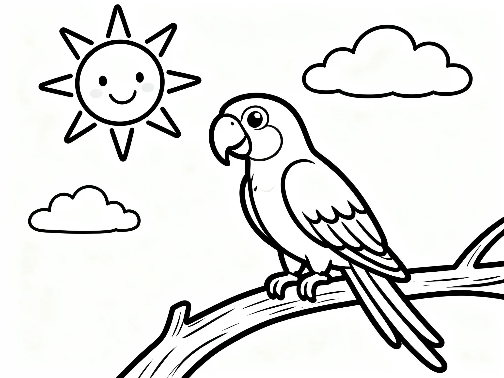 Parrot in Sunshine